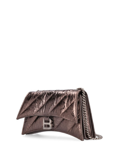 BALENCIAGA S Crush quilted leather shoulder bag outlook