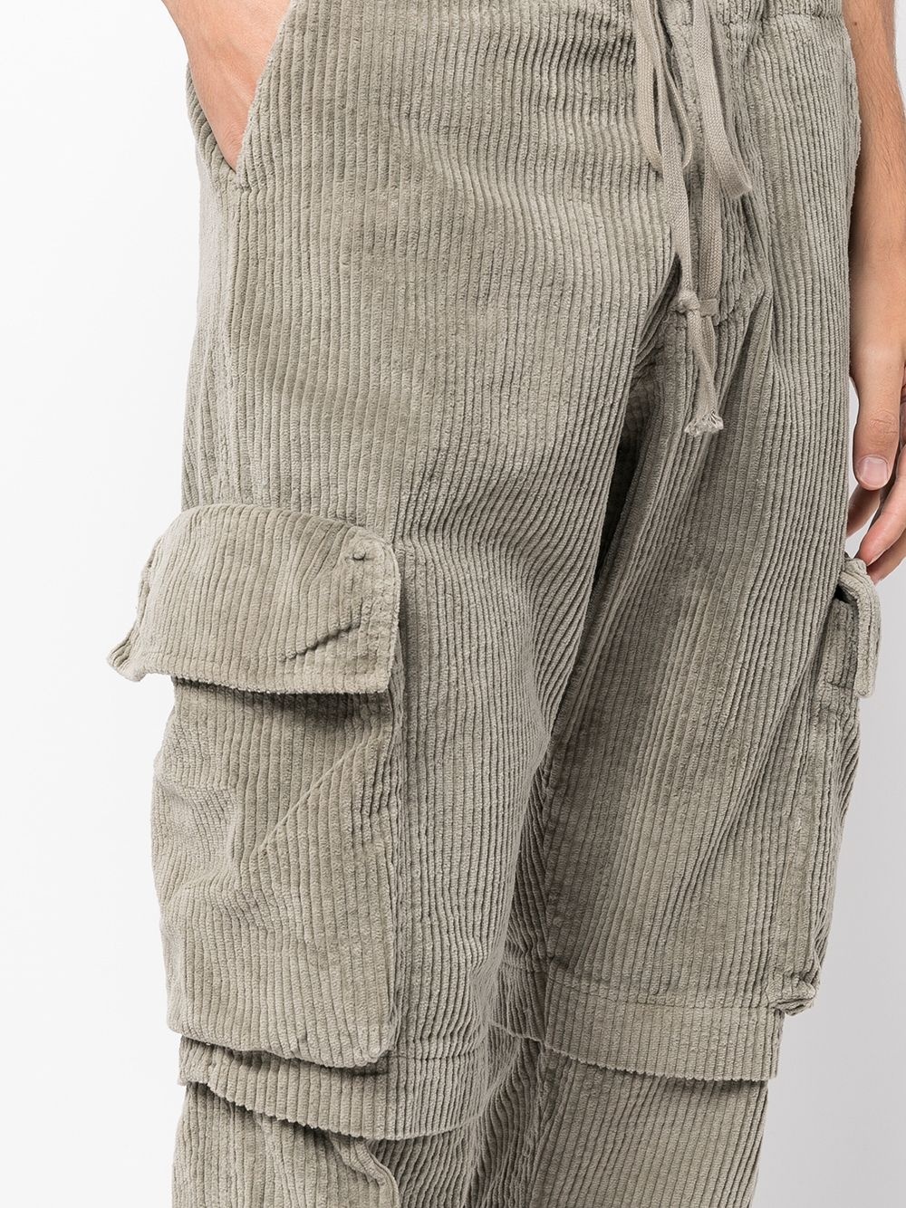 corduroy cargo trousers - 5