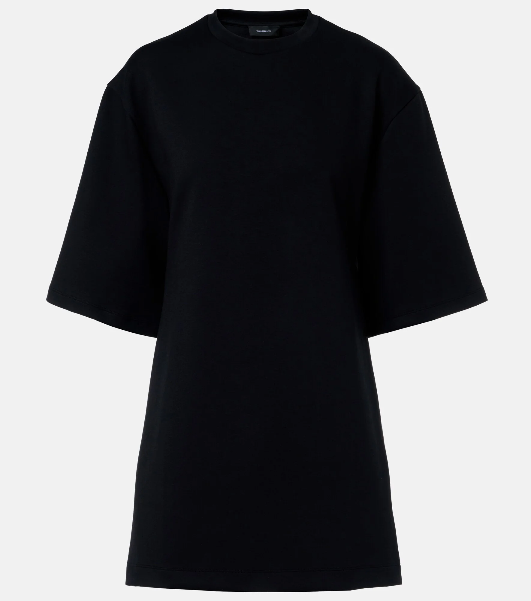 Open-back cotton-blend jersey minidress - 1