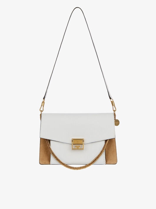 MEDIUM GV3 BAG IN GRAINED LEATHER AND SUEDE - 2