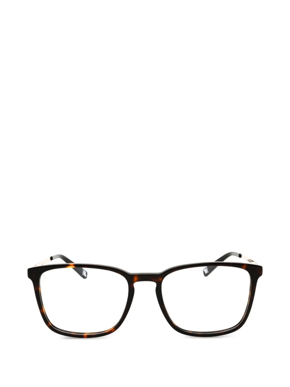 360 FLEX tortoiseshell-effect rectangle-frame glasses - 1