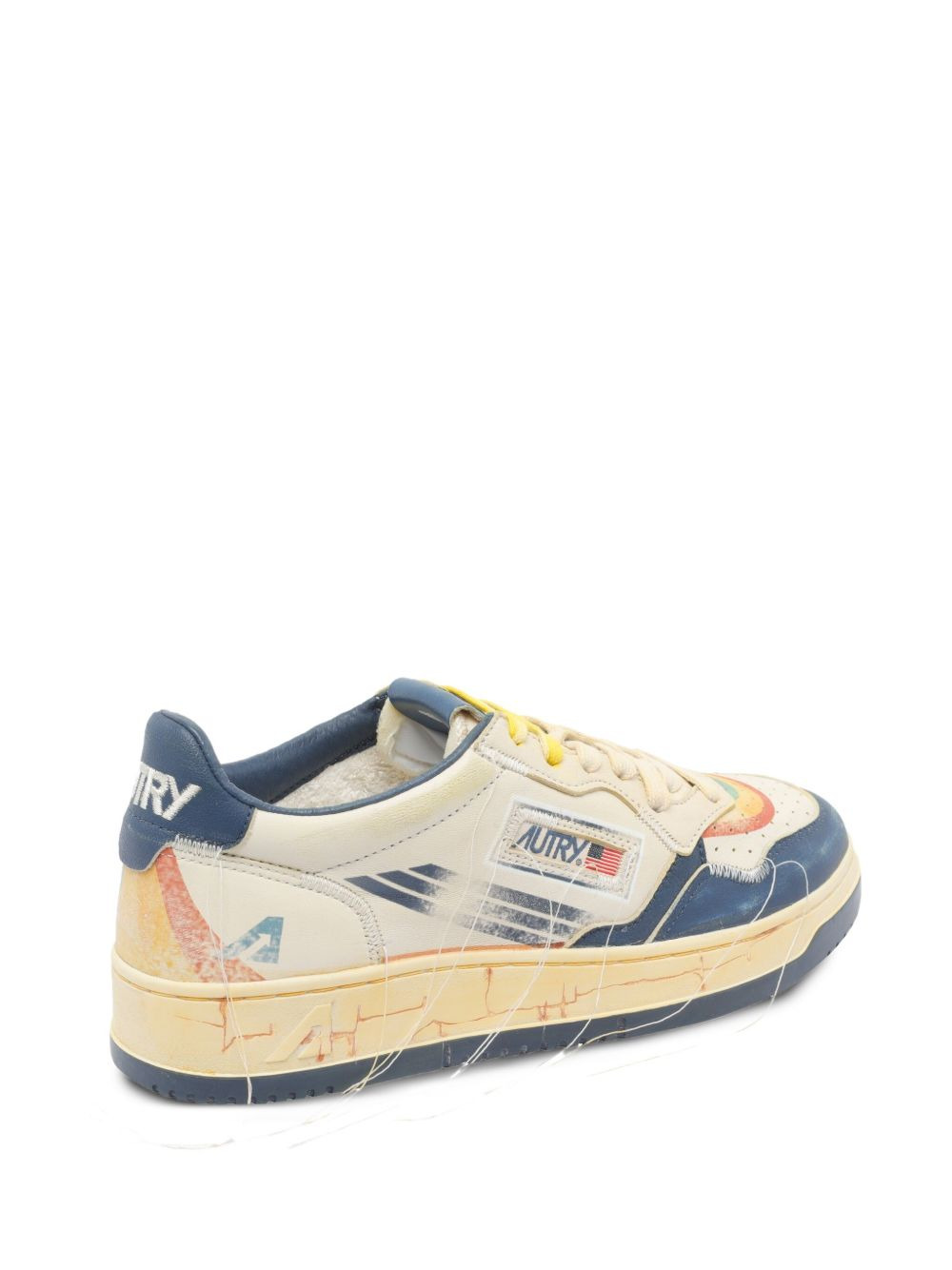 rainbow-detail low-top sneakers - 4