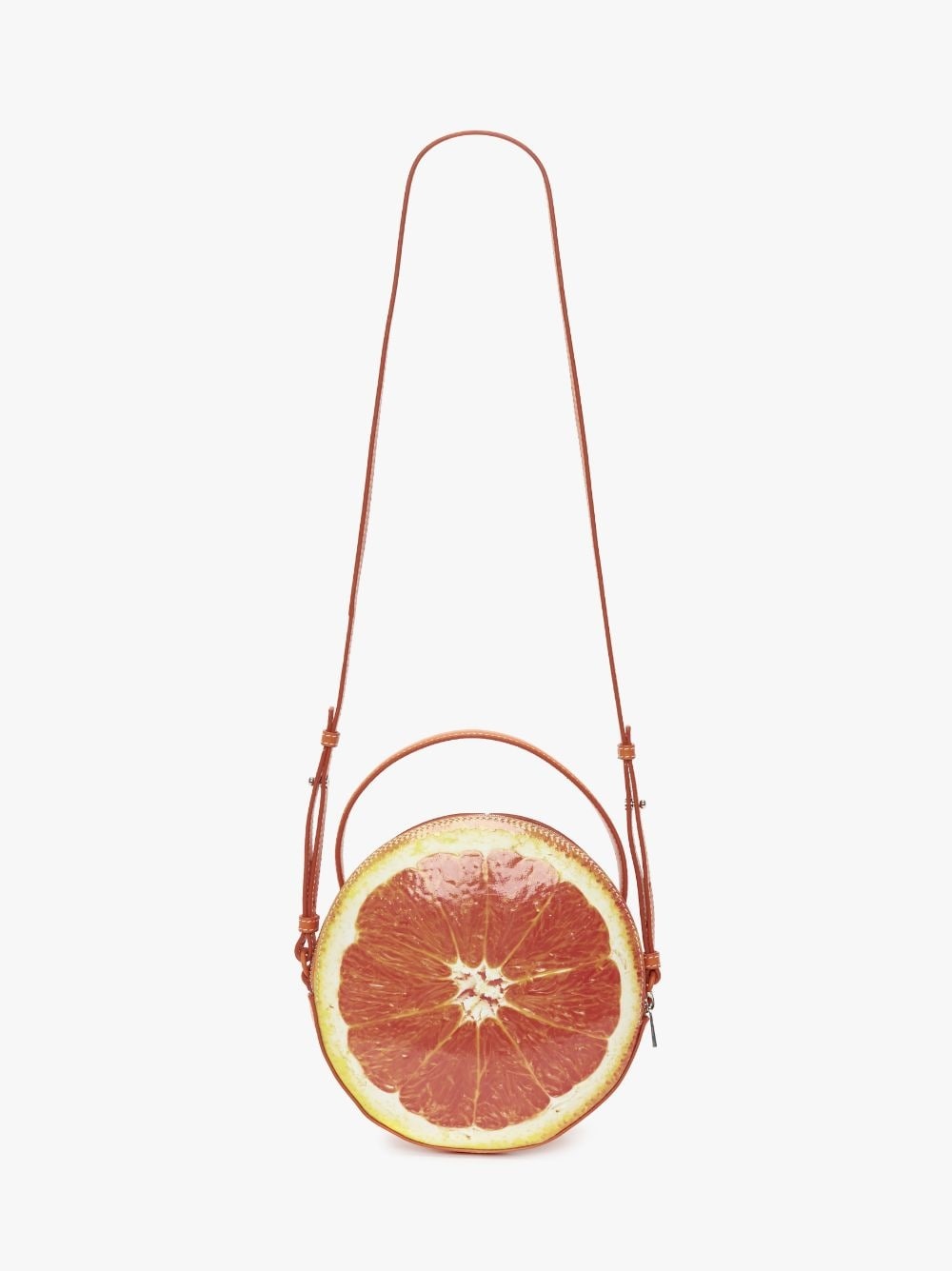 ORANGE BAG - LEATHER TOP HANDLE BAG - 5
