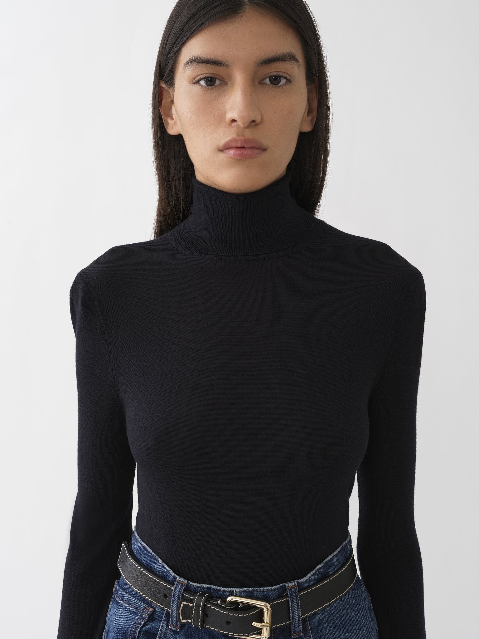 CLASSIC HIGH-NECK SWEATER - 2