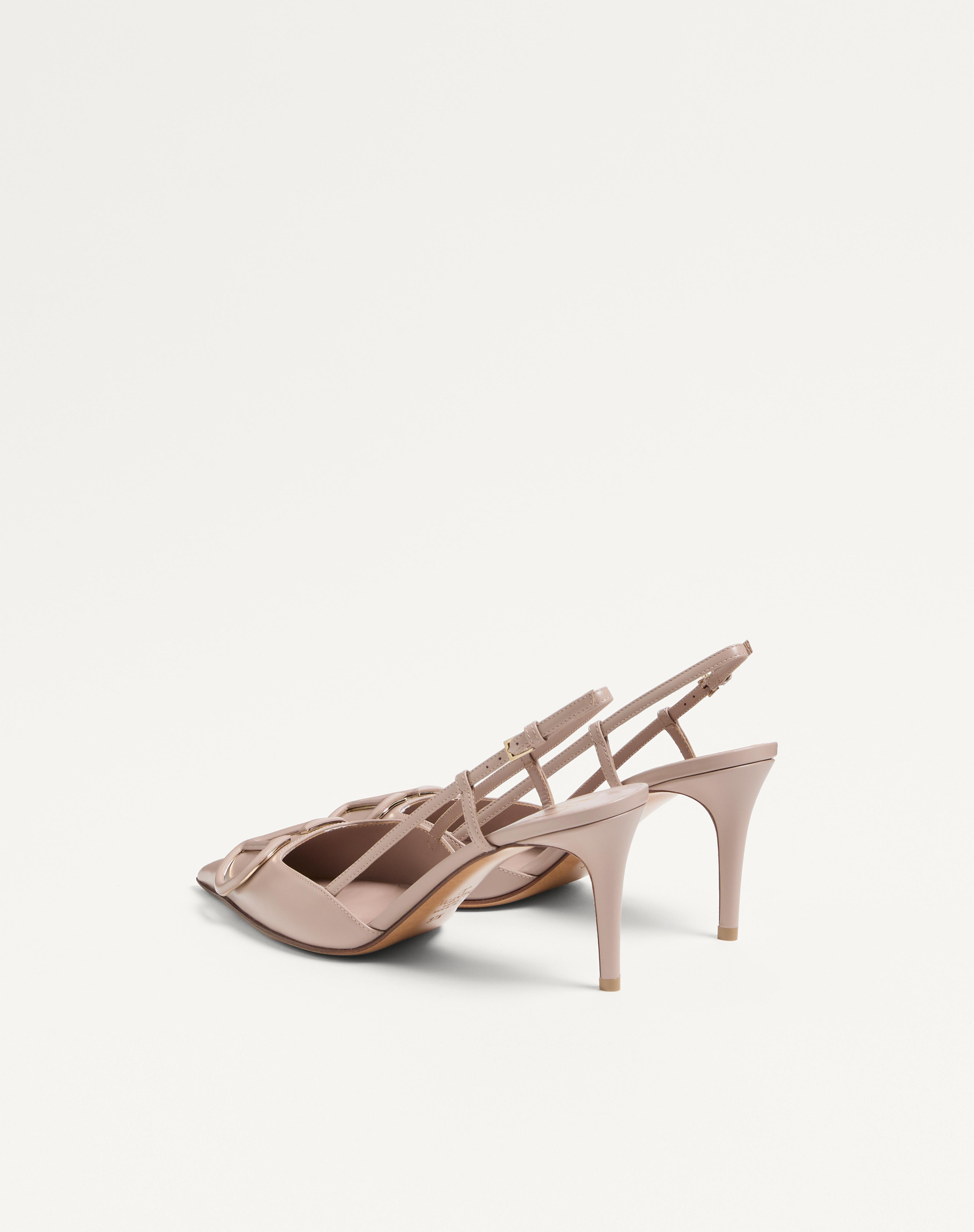 VLOGO SIGNATURE CALFSKIN SLINGBACK PUMP 80 MM / 3.15 IN. - 5