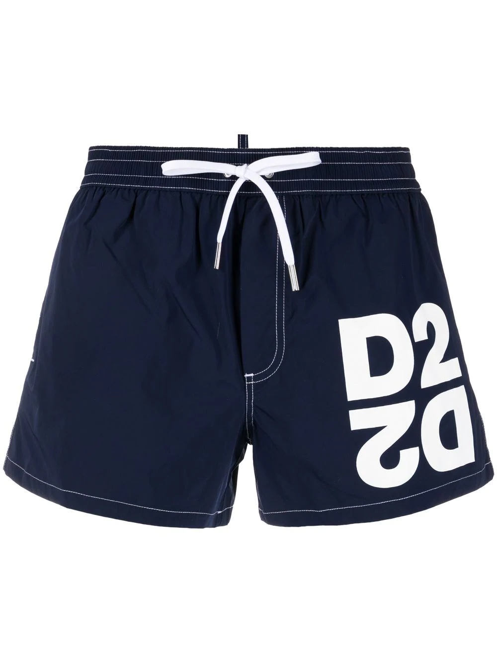 logo-print swim shorts - 1