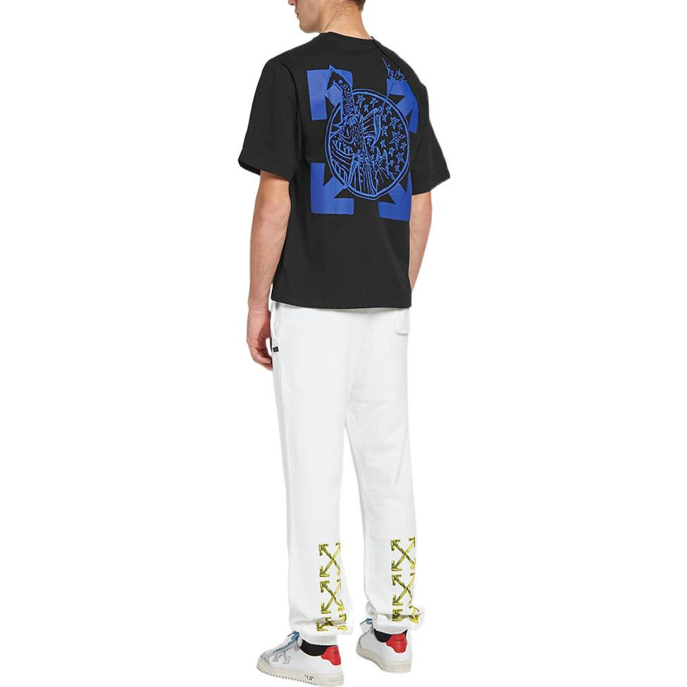 Off-White Cotton Classic Arrow Logo Printing Round Neck Short Sleeve Black OMAA078F191850171030 - 3