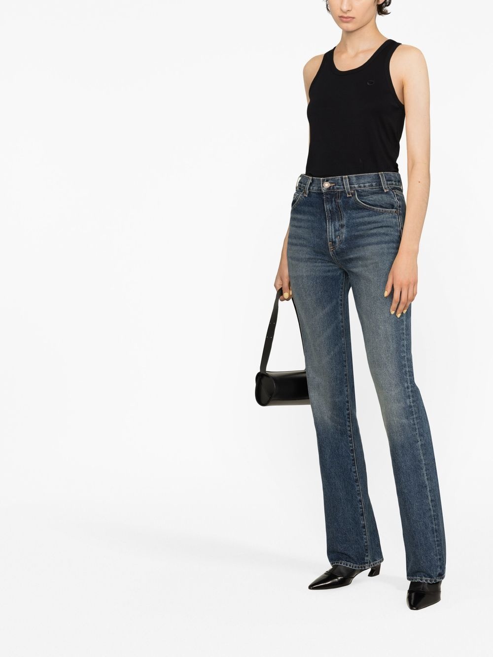 round-neck cotton tank top - 2