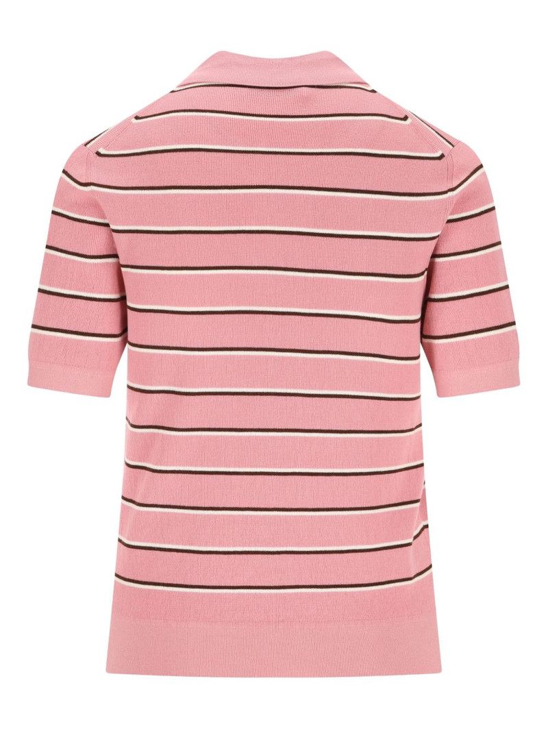 Miu Miu striped polo T-shirt outlook