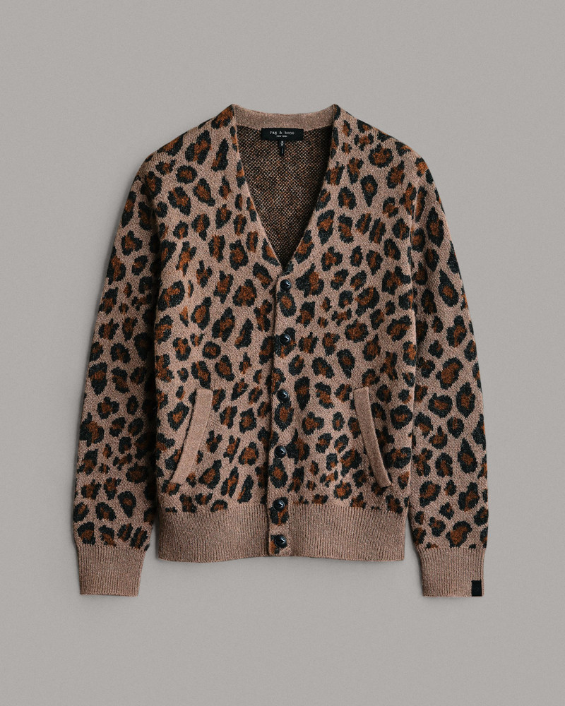 Winslow Mohair Leopard Cardigan
Classic Fit Sweater 1