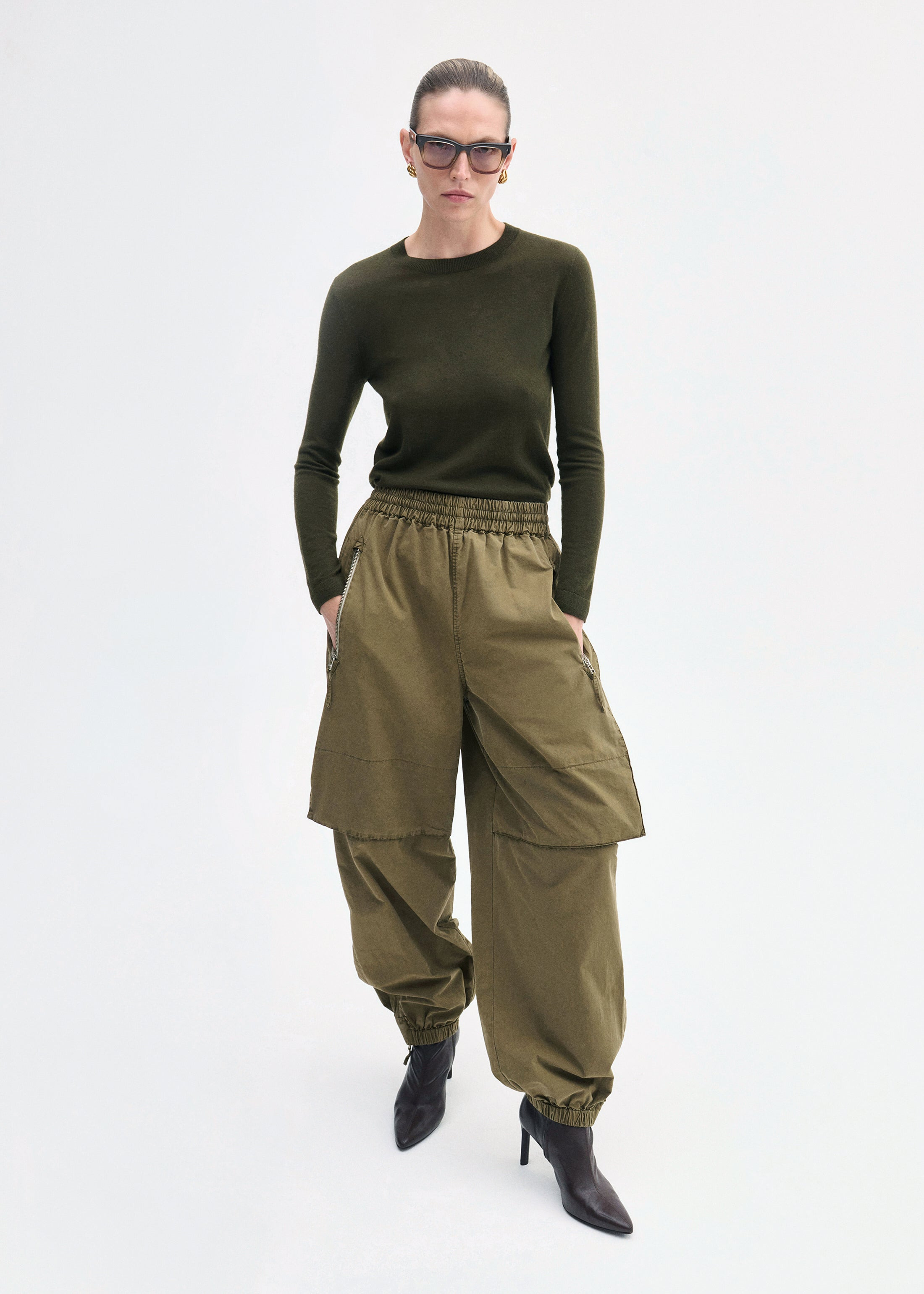Long Sleeve Crew in Fine Cashmere - 3