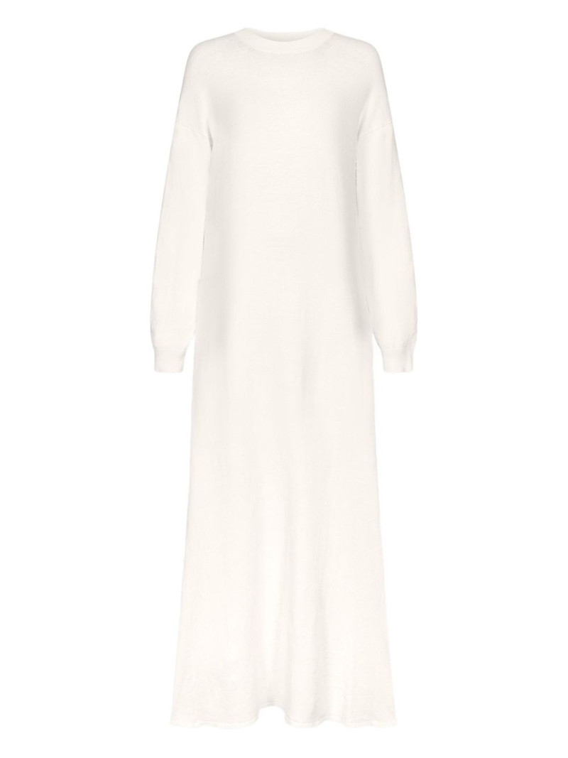 Lucy long-sleeve knitted maxi dress 1