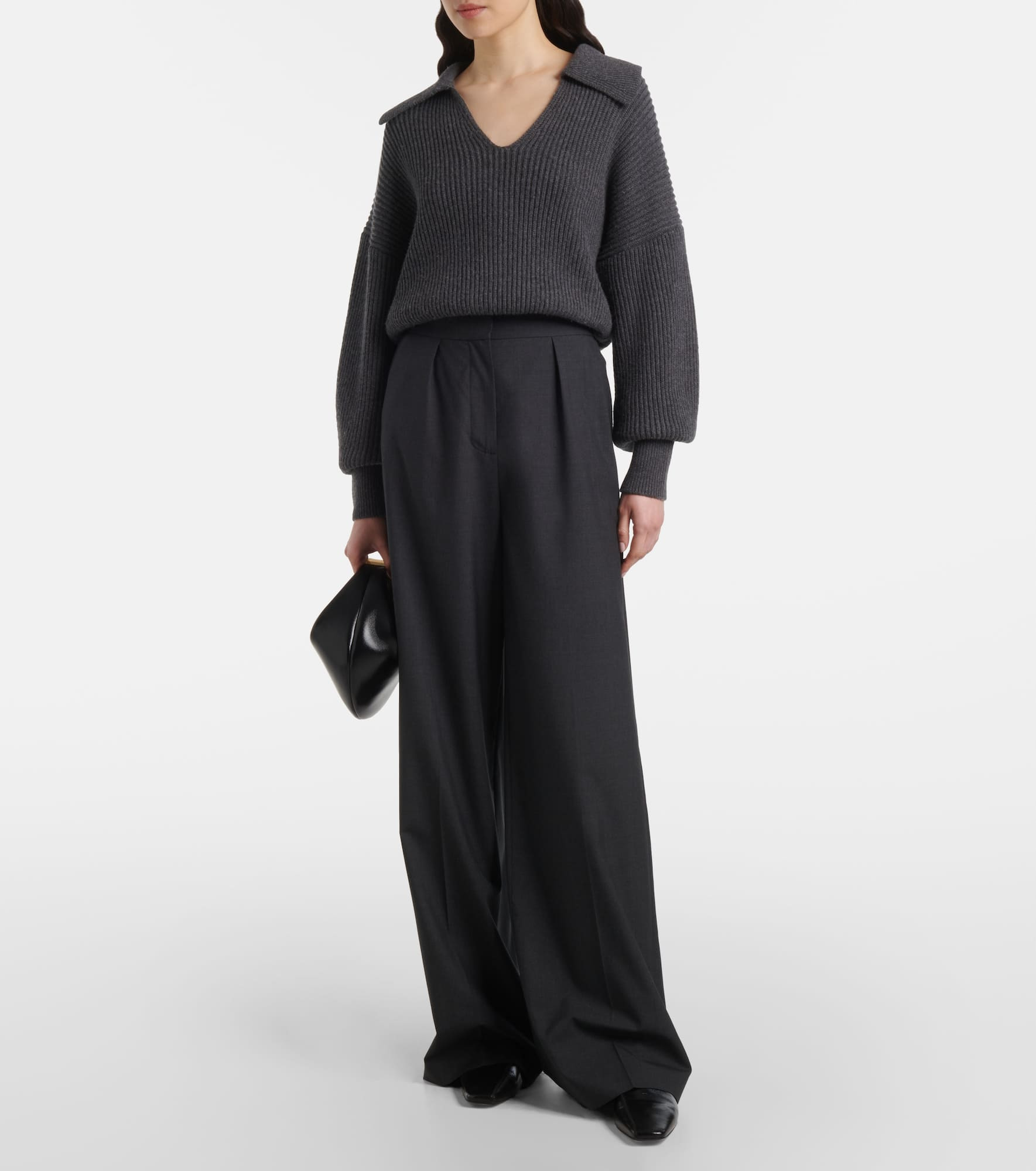 Alanel virgin wool wide-leg pants - 2