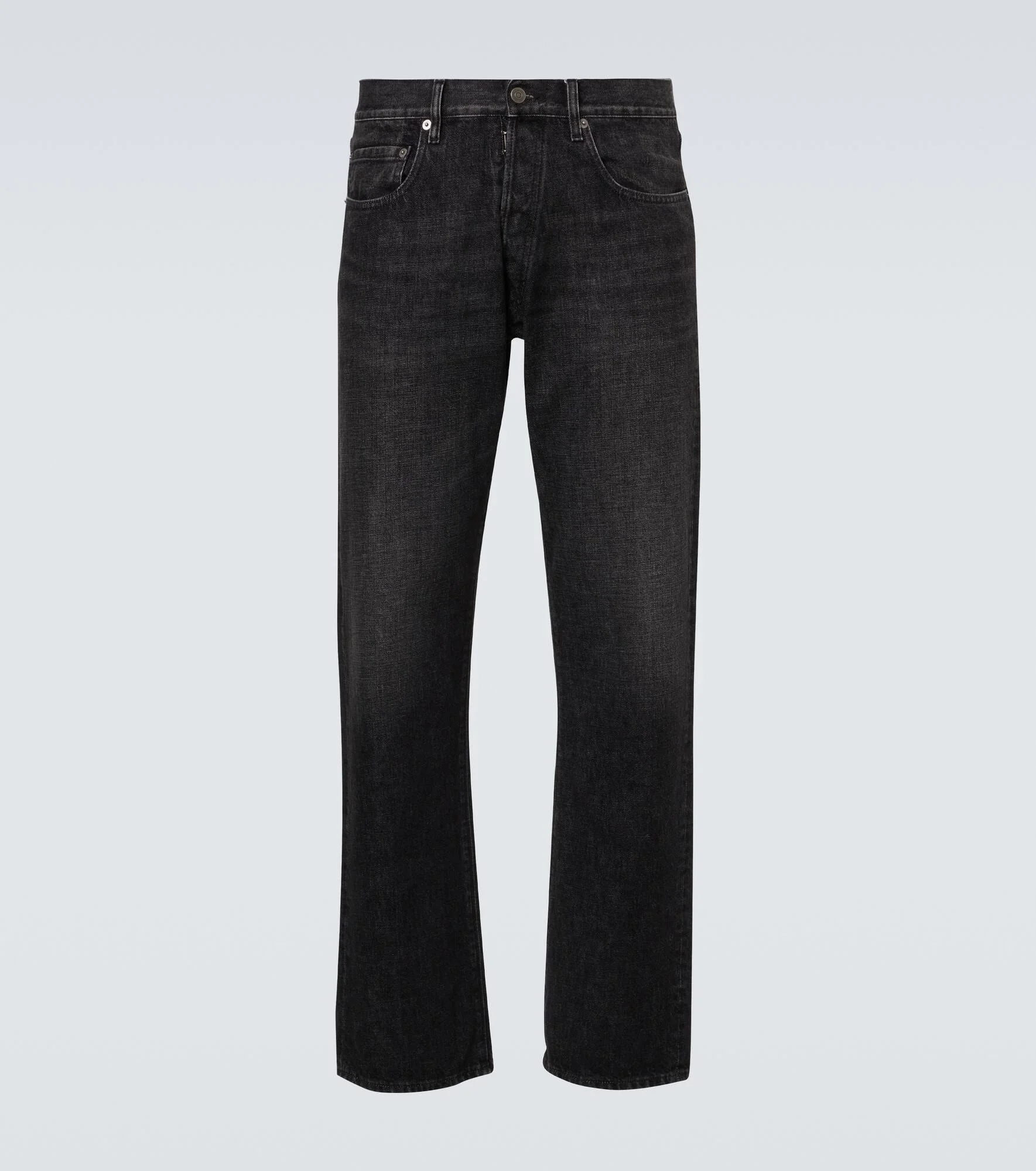 Mid-rise straight jeans - 1