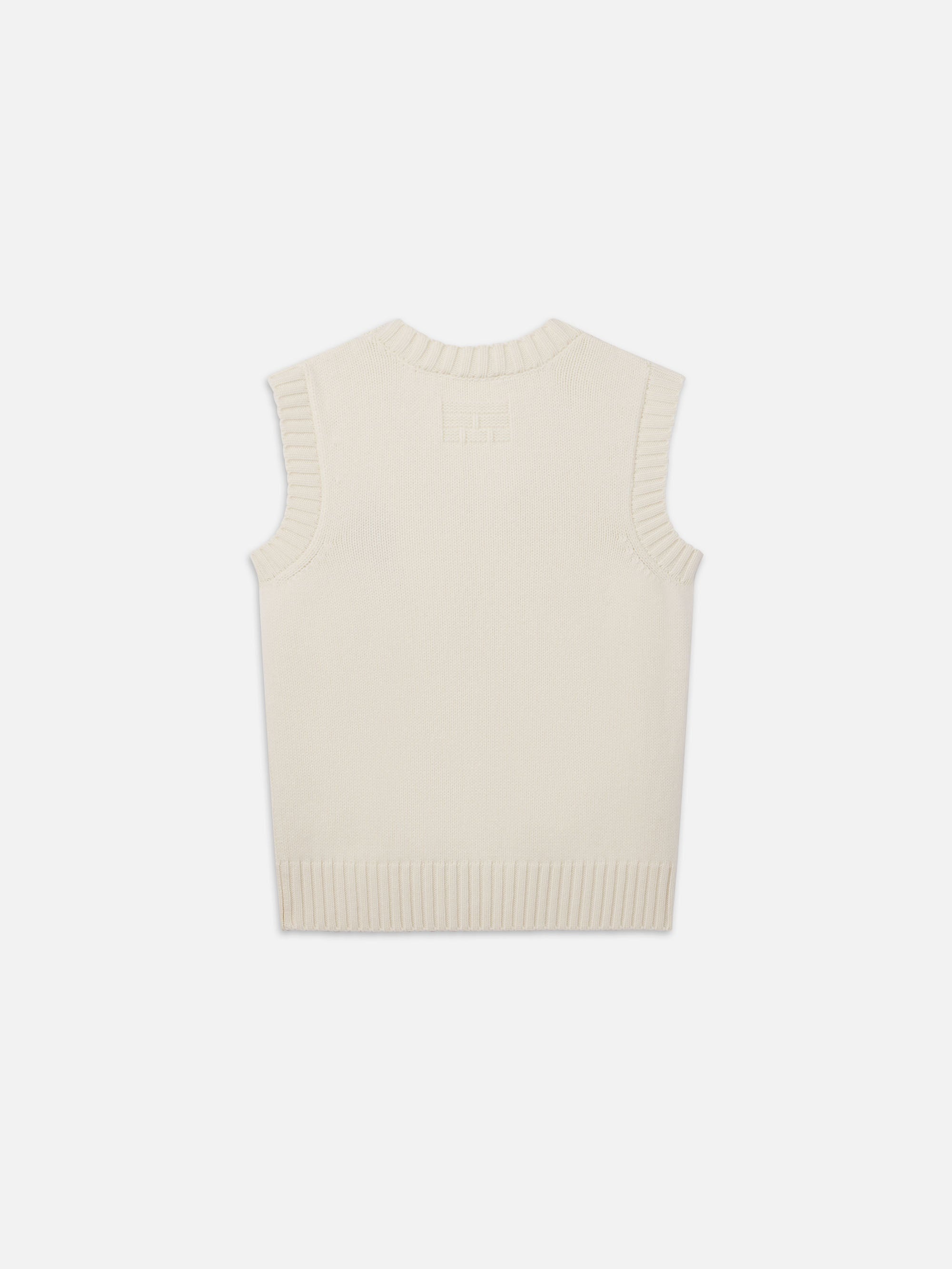 Ritz Men's Cashmere Sweater Vest in Cream - 3