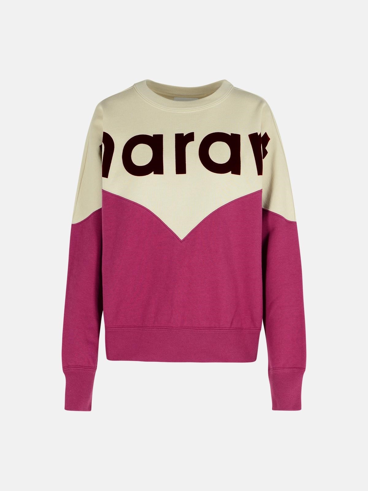'HOUSTON' SWEATSHIRT IN A GRAPE-AND-EYE COTTON BLEND - 1