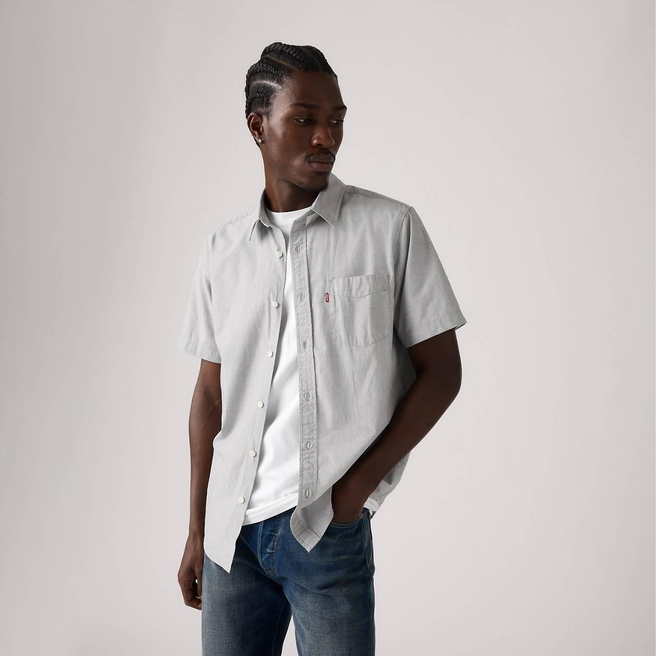 SHORT-SLEEVE CLASSIC STANDARD FIT SHIRT - 3