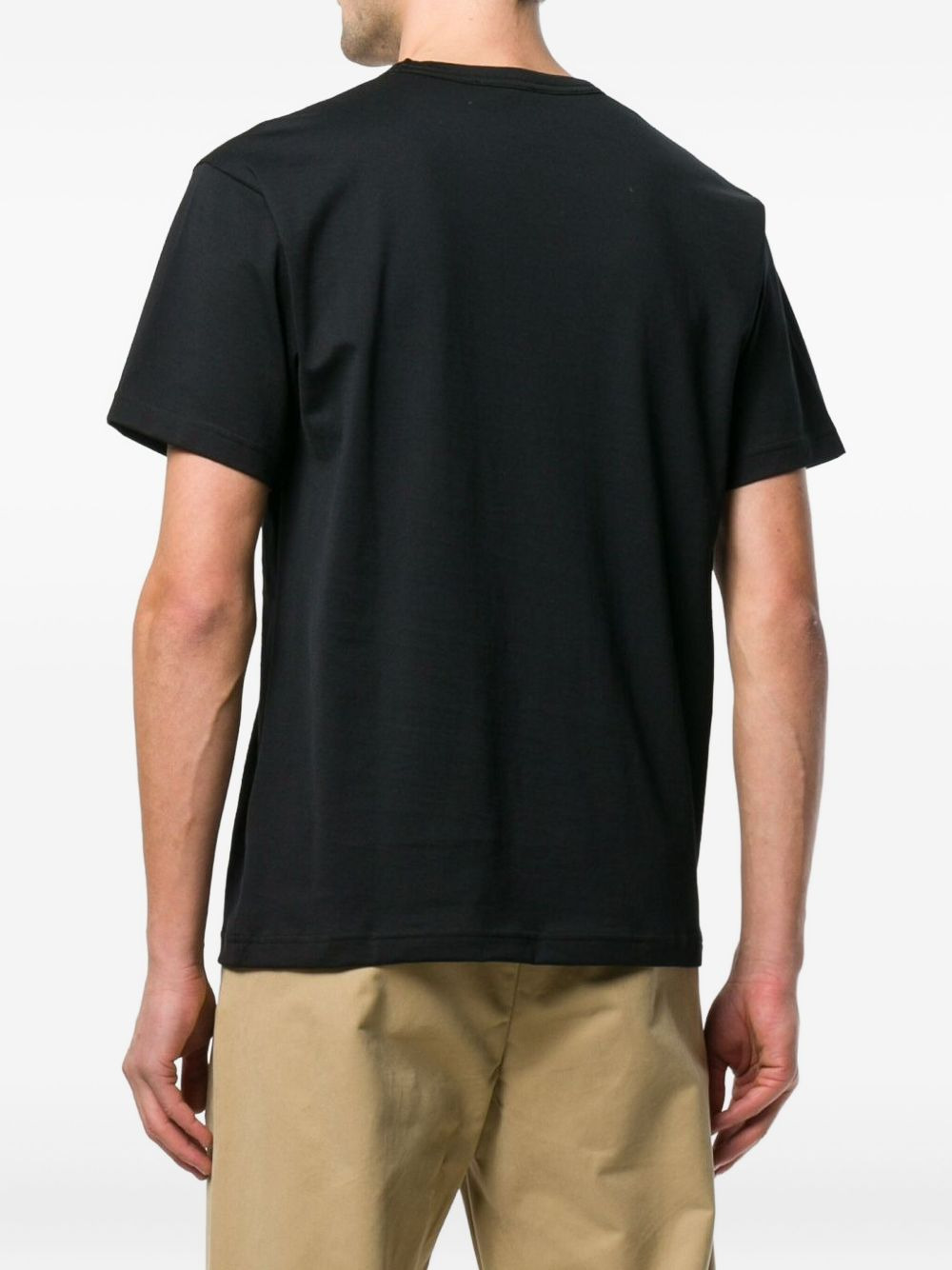 face-patch crew neck T-shirt - 4