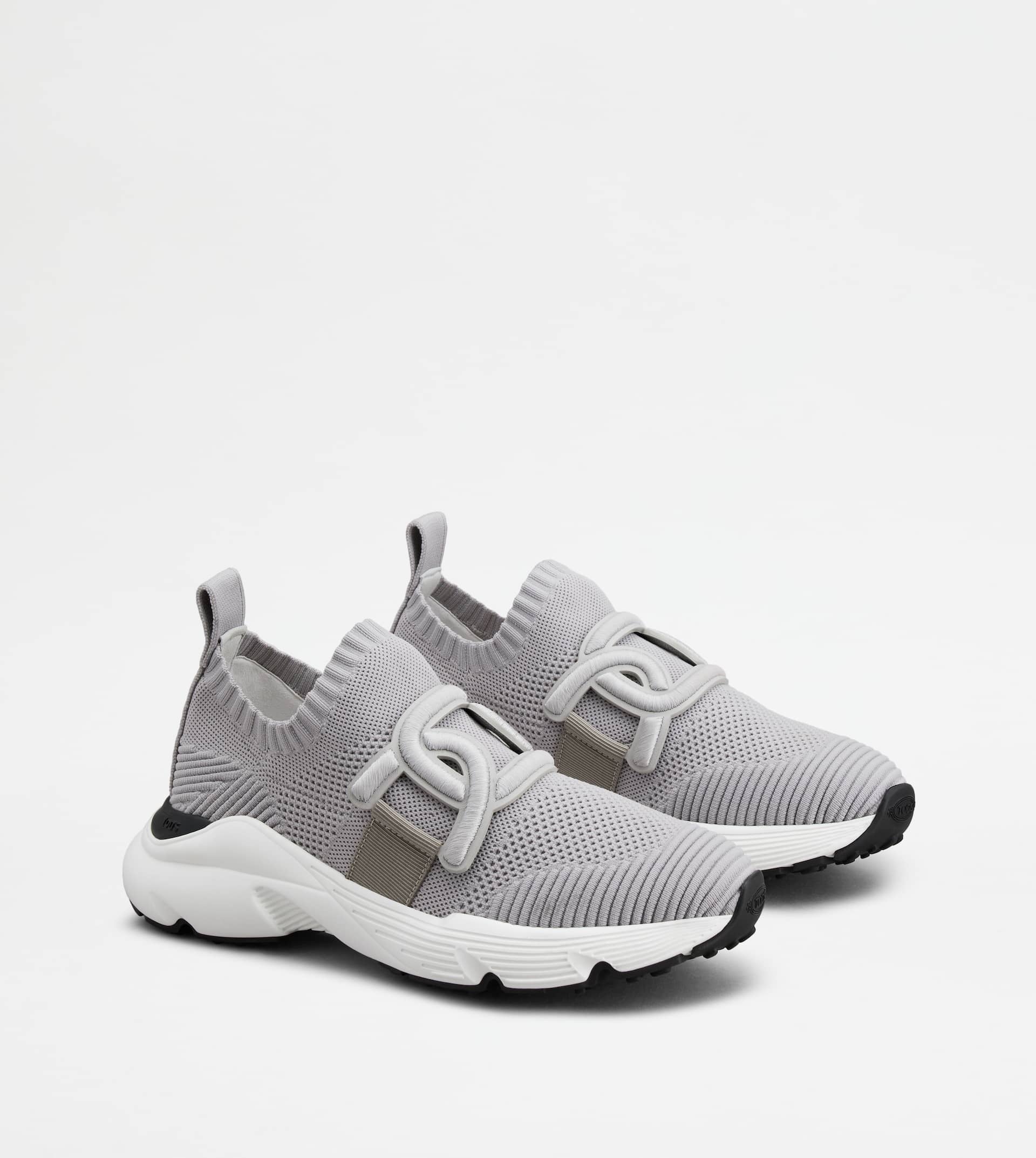 KATE SLIP-ON SNEAKERS IN FABRIC - GREY - 3