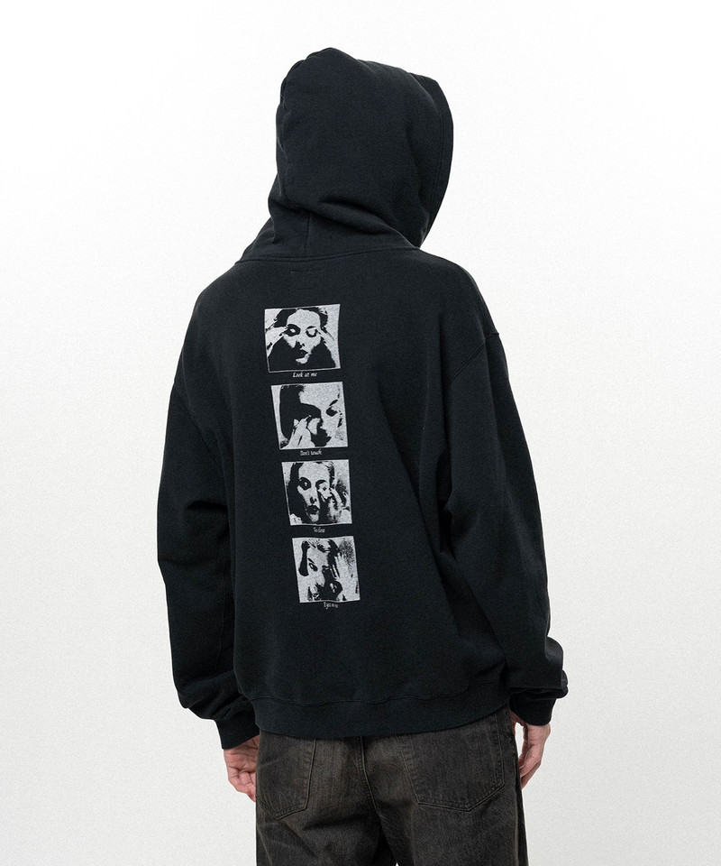 "DISTORTED Girl" Zip-up Hoodie 8