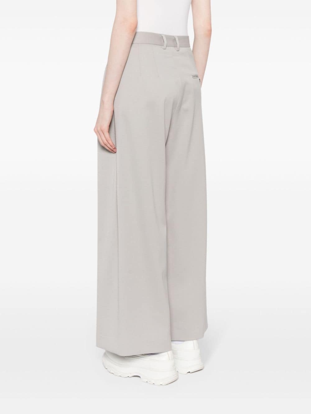 pleated cropped trousers - 4
