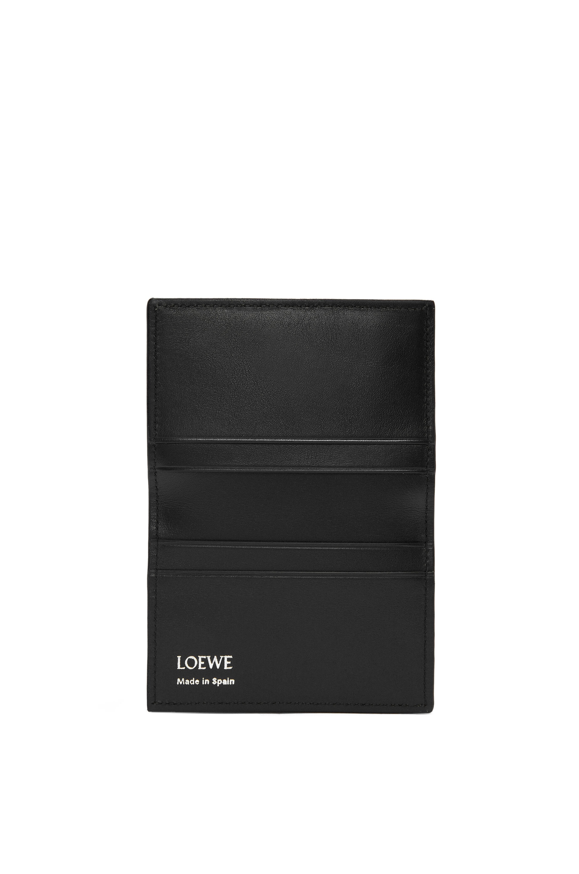 Slim bifold cardholder in shiny nappa calfskin - 2