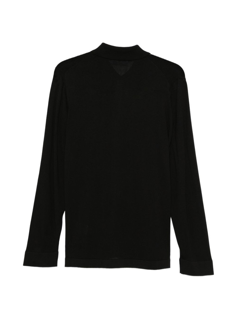 LARDINI buttoned knitted shirt outlook