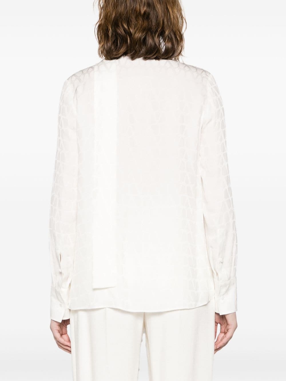 Toile Iconographe-print silk shirt - 4