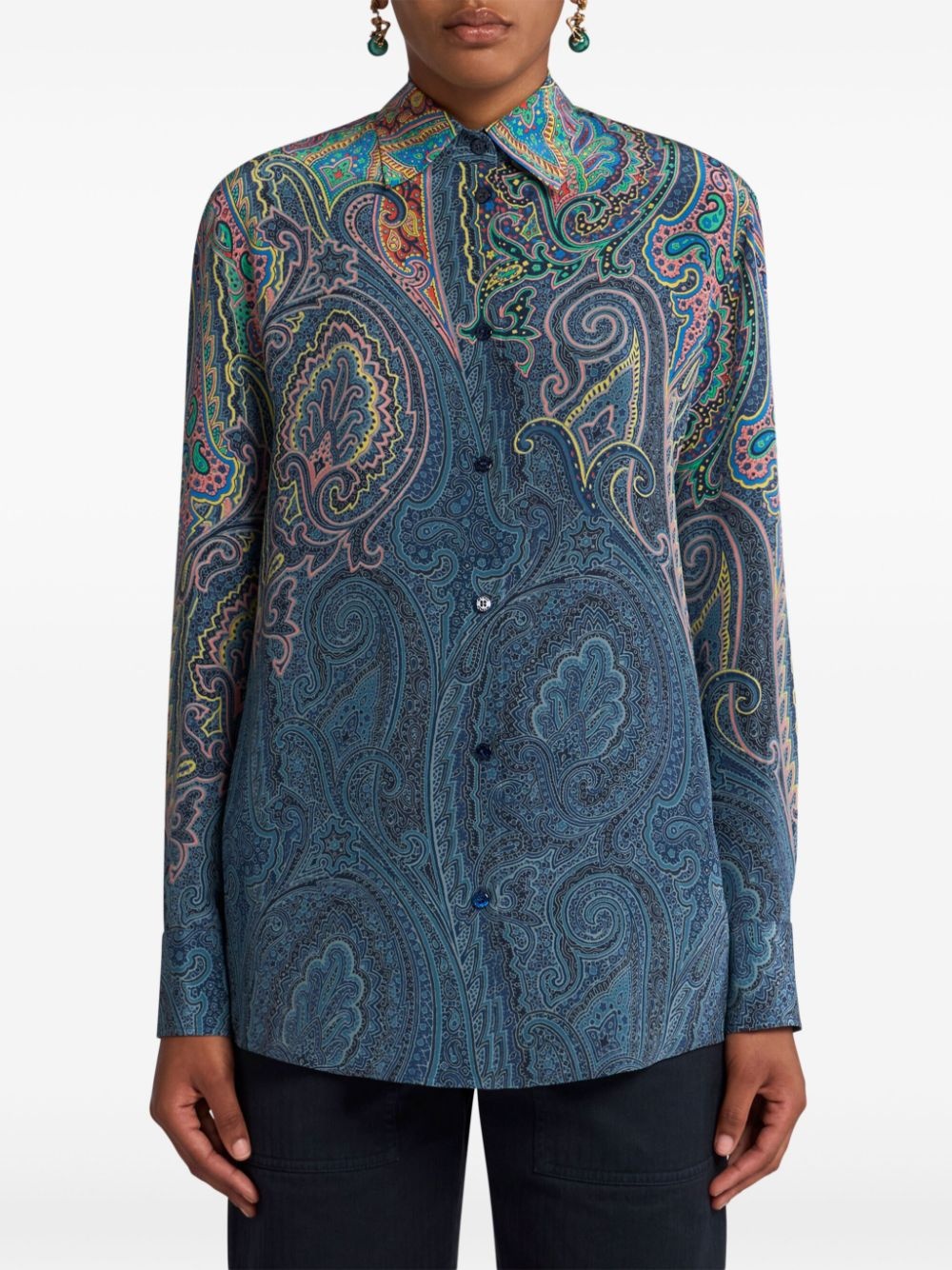 paisley-print shirt - 2
