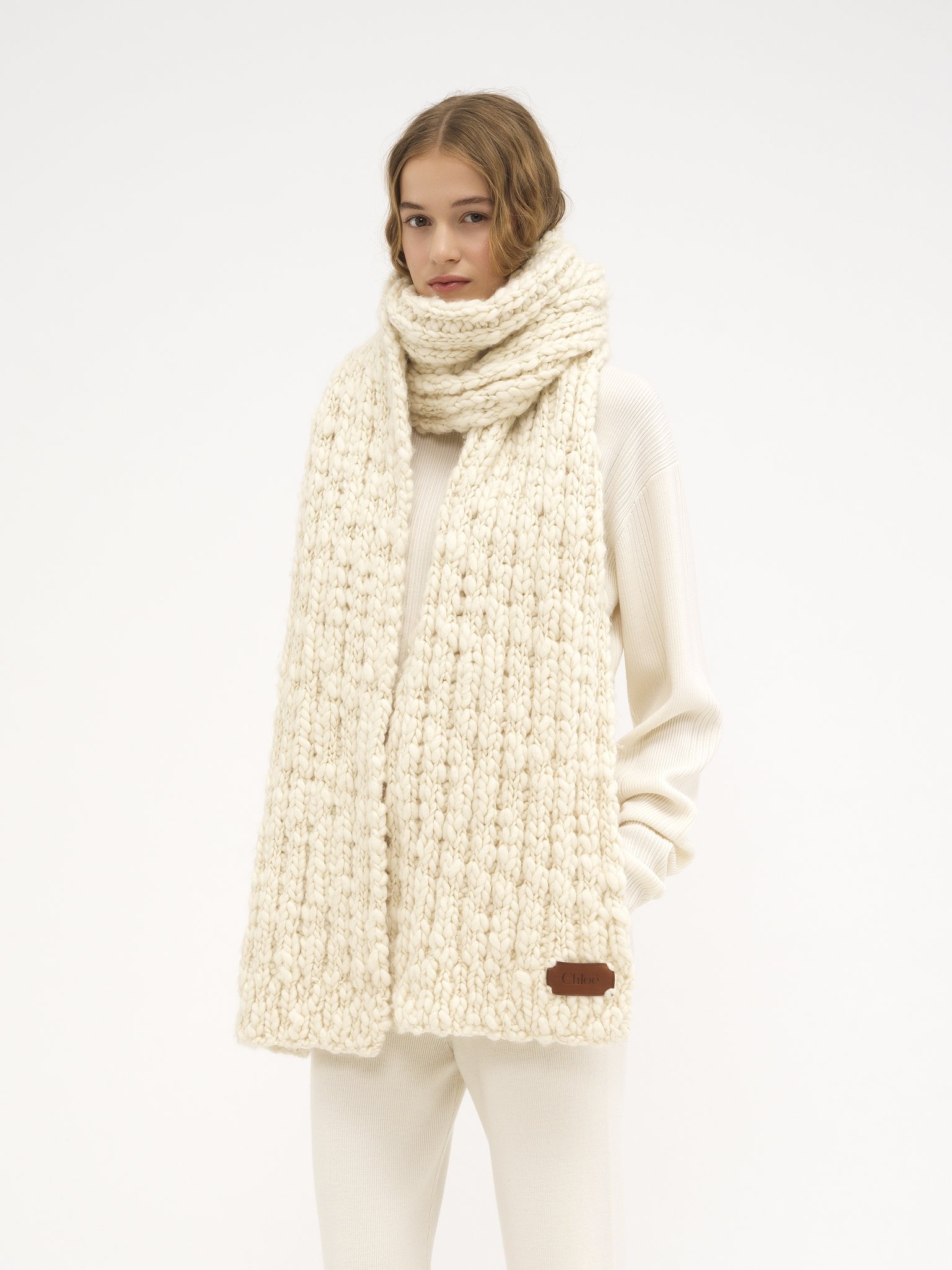 SCARF IN EXTRA FINE WOOL & SILK - 4