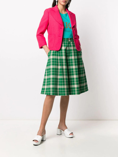 GUCCI classic fitted blazer outlook