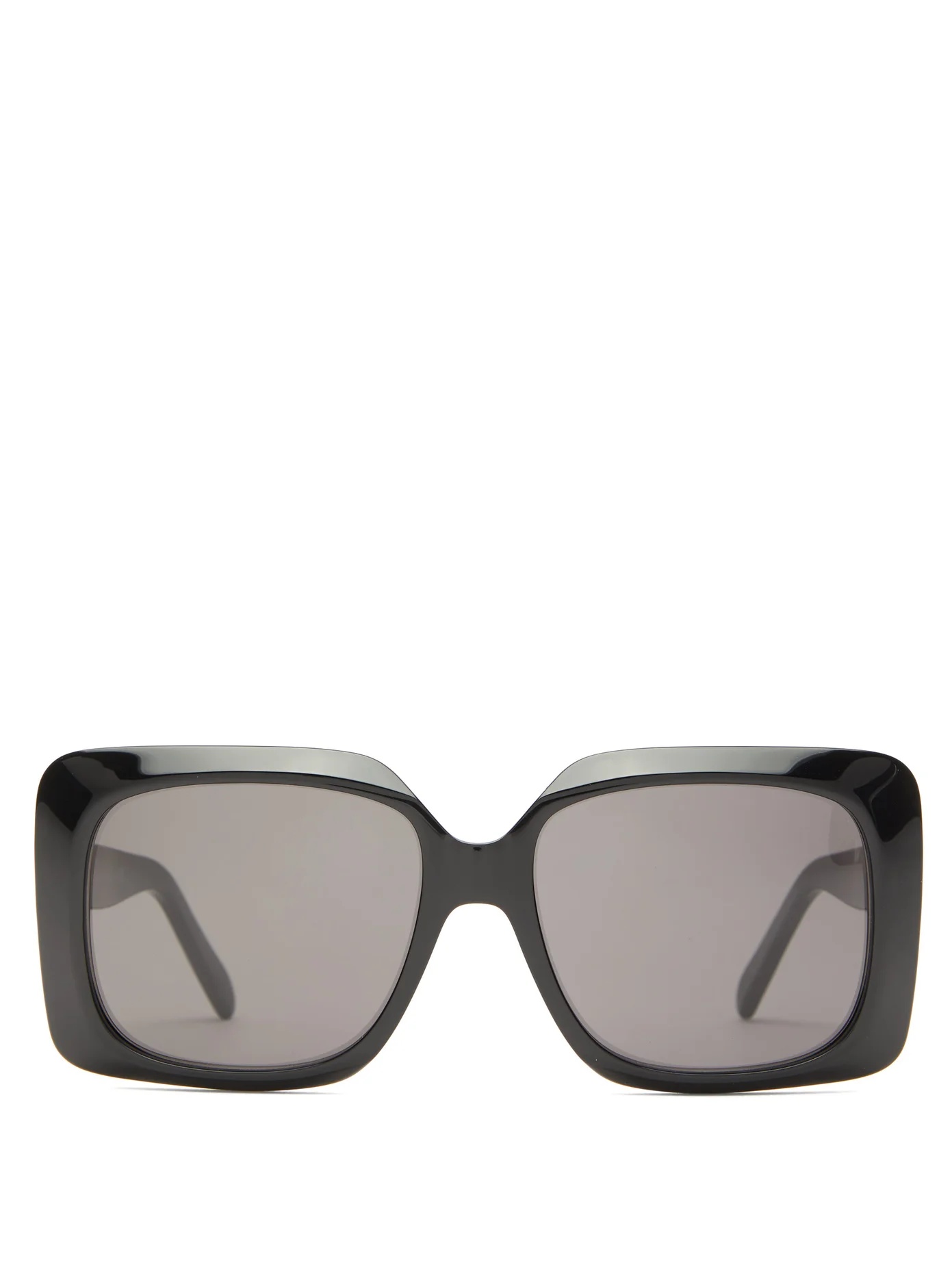 Oversized square acetate sunglasses - 1