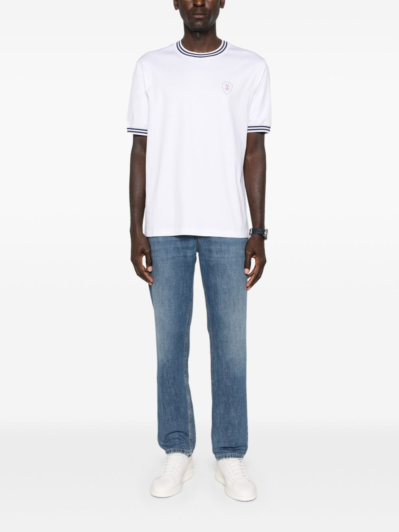 Brunello Cucinelli trim crest T-shirt outlook