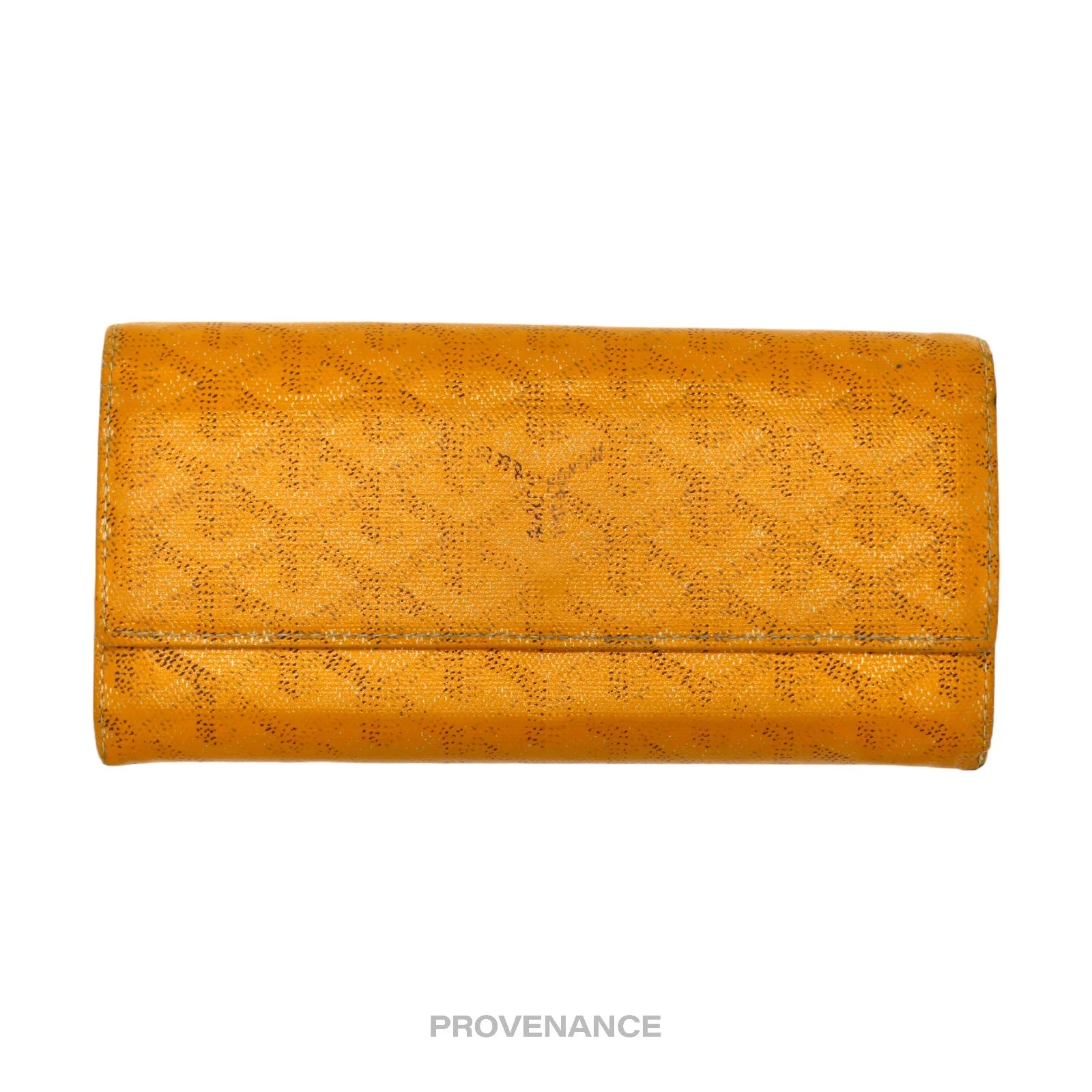 Goyard Varenne Long Wallet - Yellow Goyardine - 1
