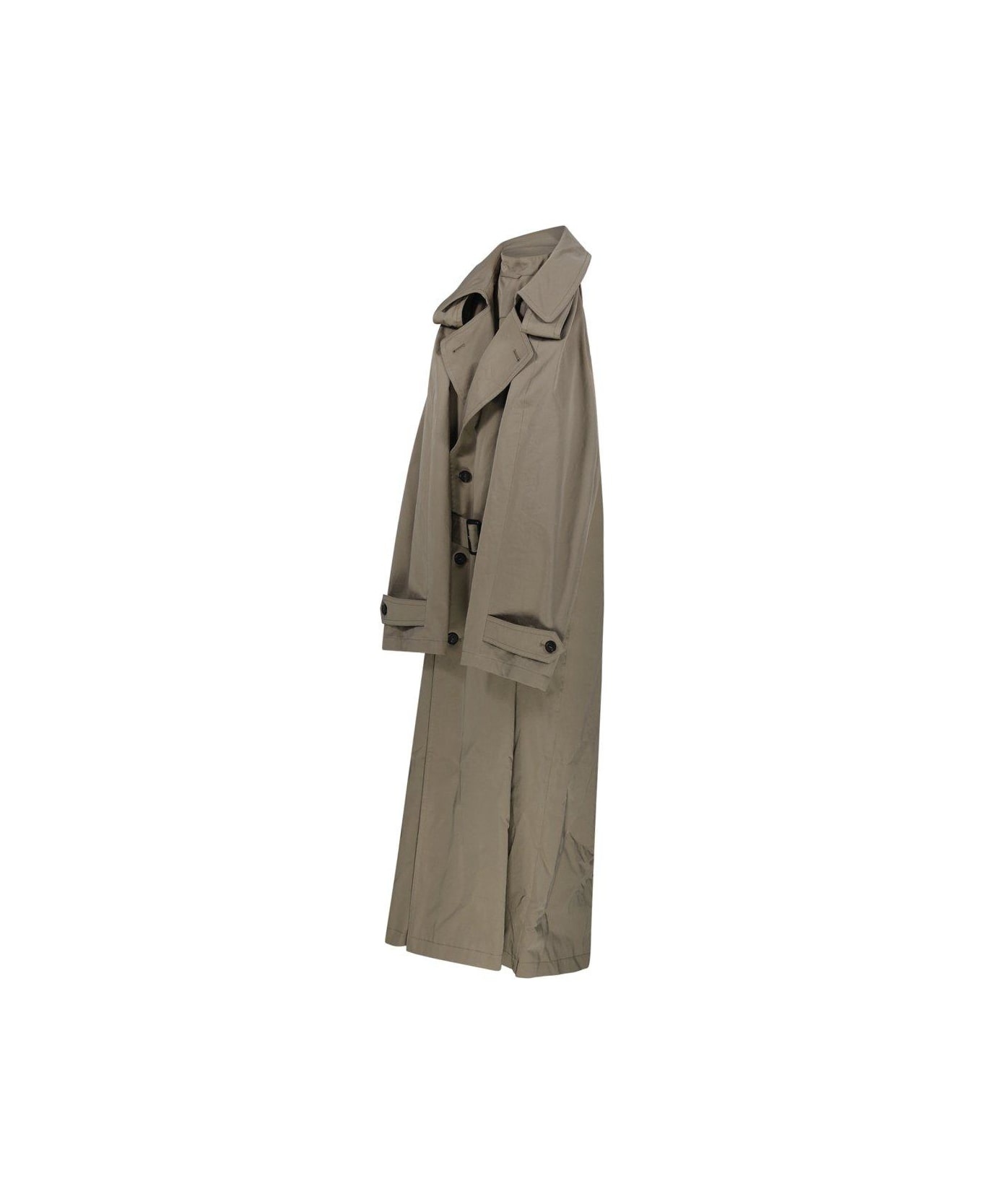 Cappuccino Cotton Trench Suspended Dress - 3