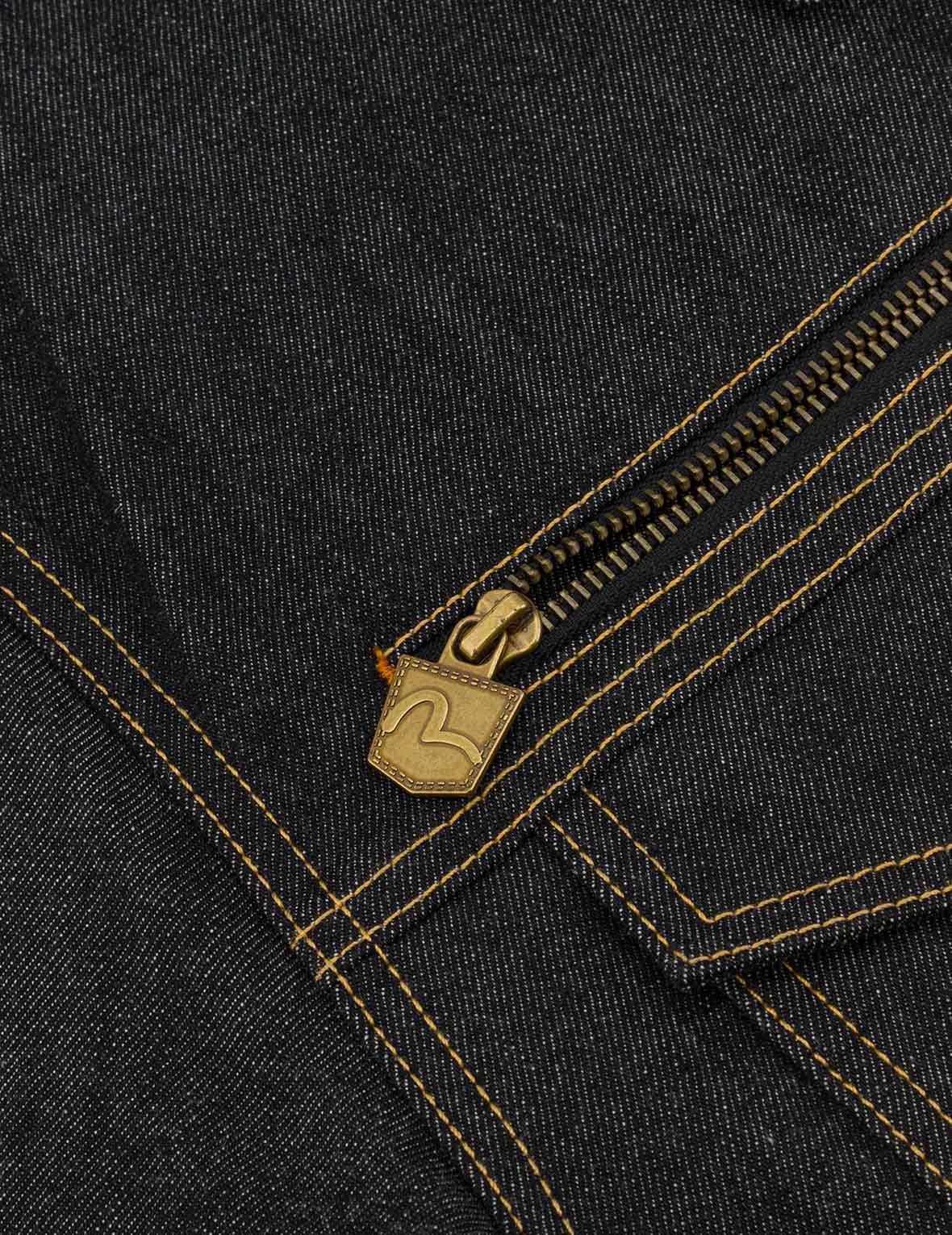 Brocade Daicock Appliqué 
Regular Fit Denim Jacket - 9