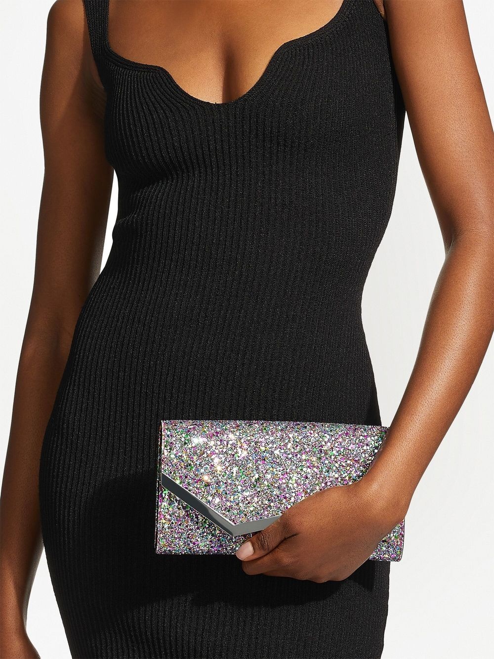 Emmie glitter clutch bag - 7