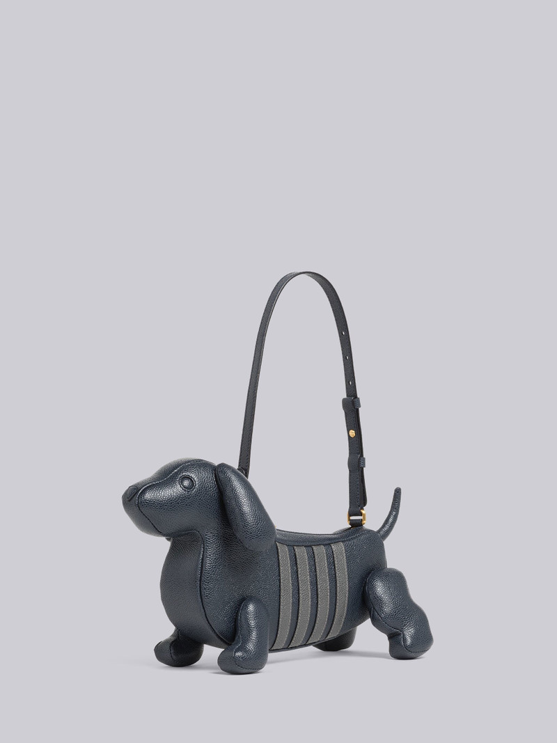 Pebble Grain 4-Bar Hector Baguette Bag 3