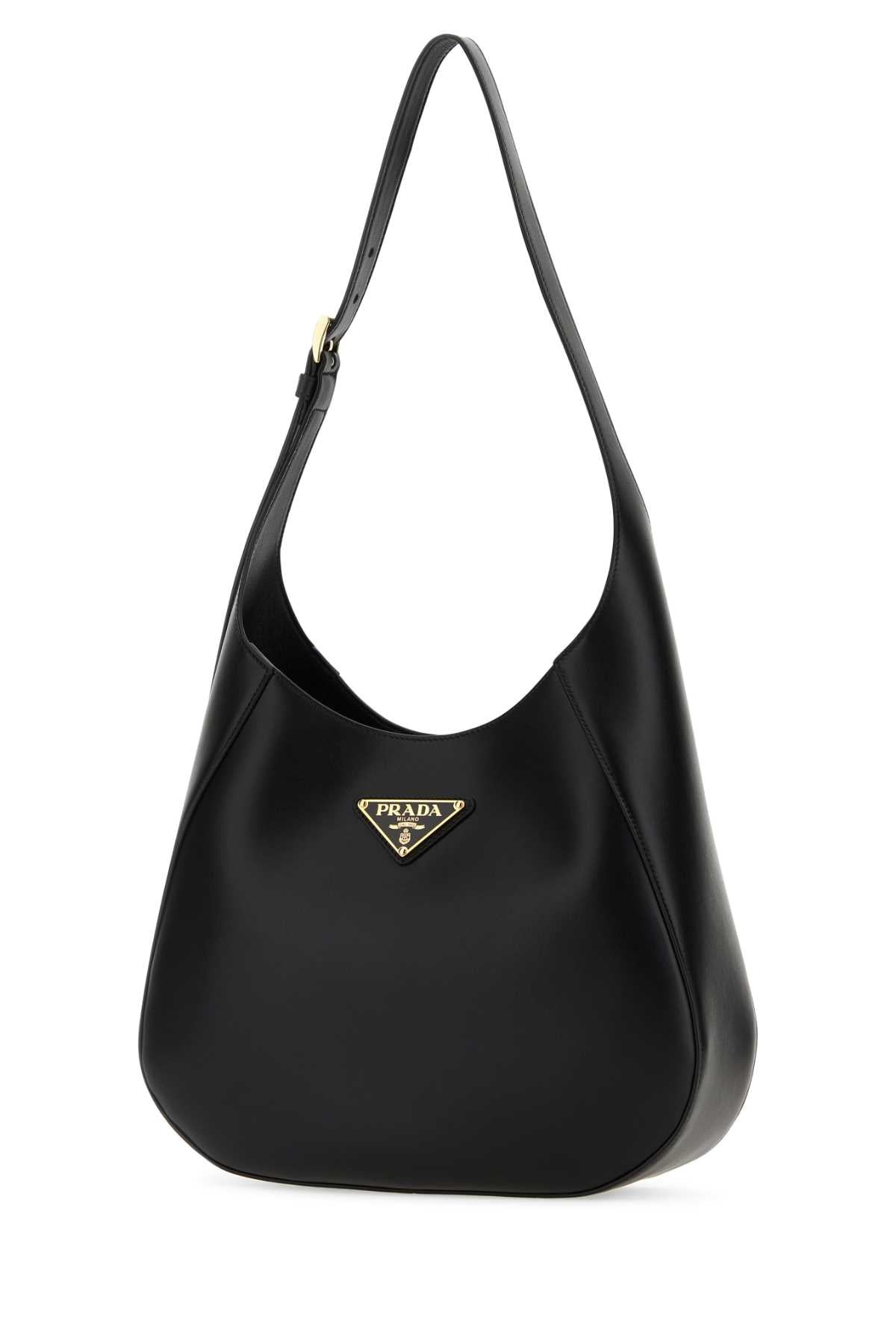 Prada Women Black Leather Shoulder Bag - 2