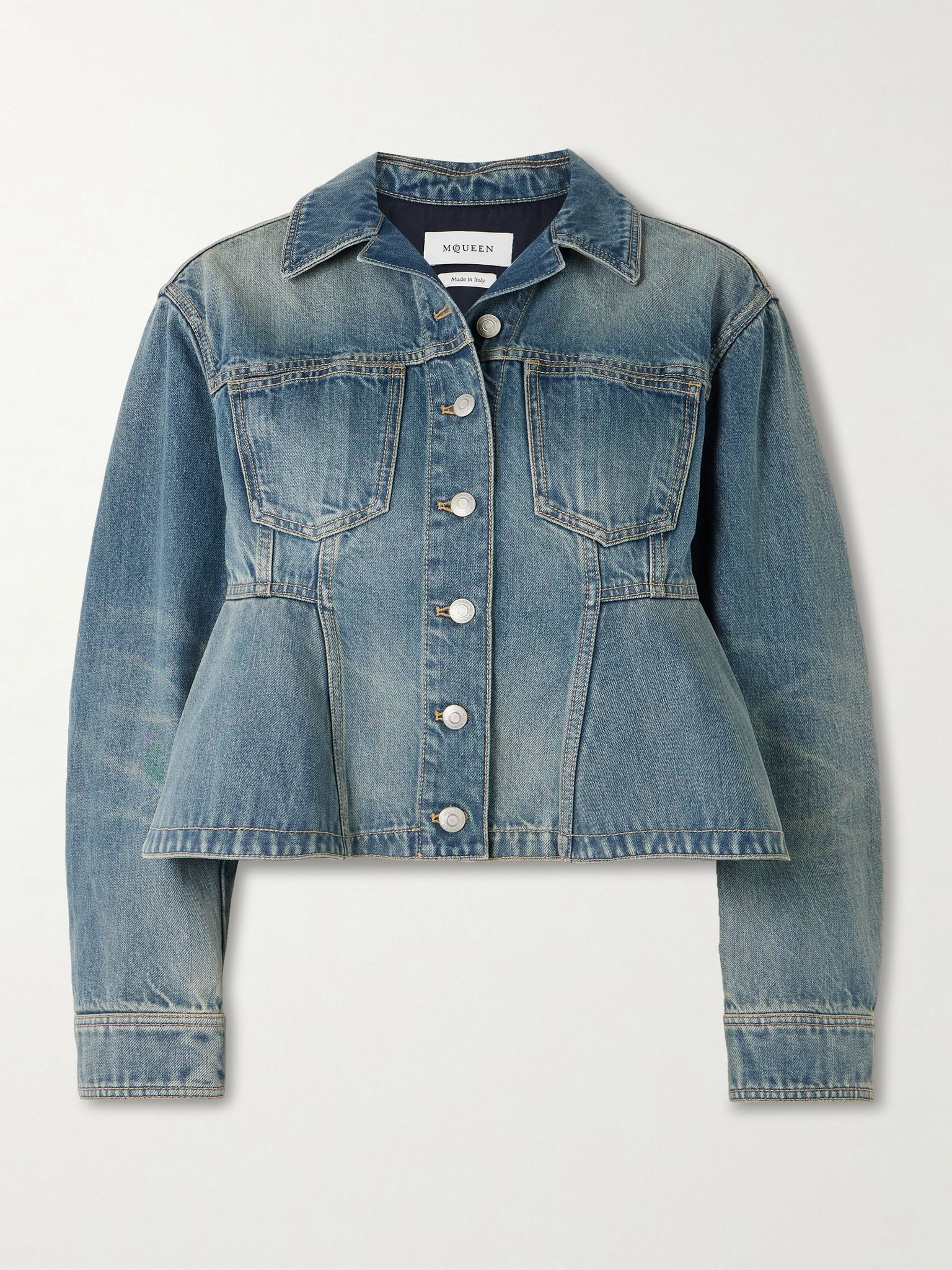 Paneled denim jacket Blue - 1