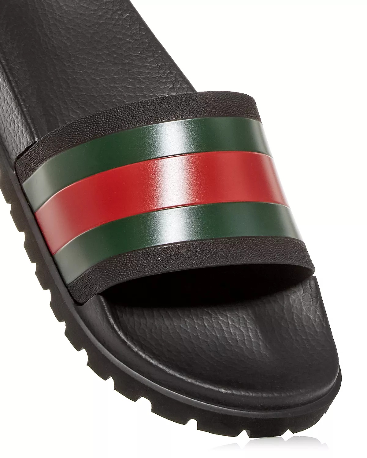 Men's Web Signature Stripe Slide Sandals - 4