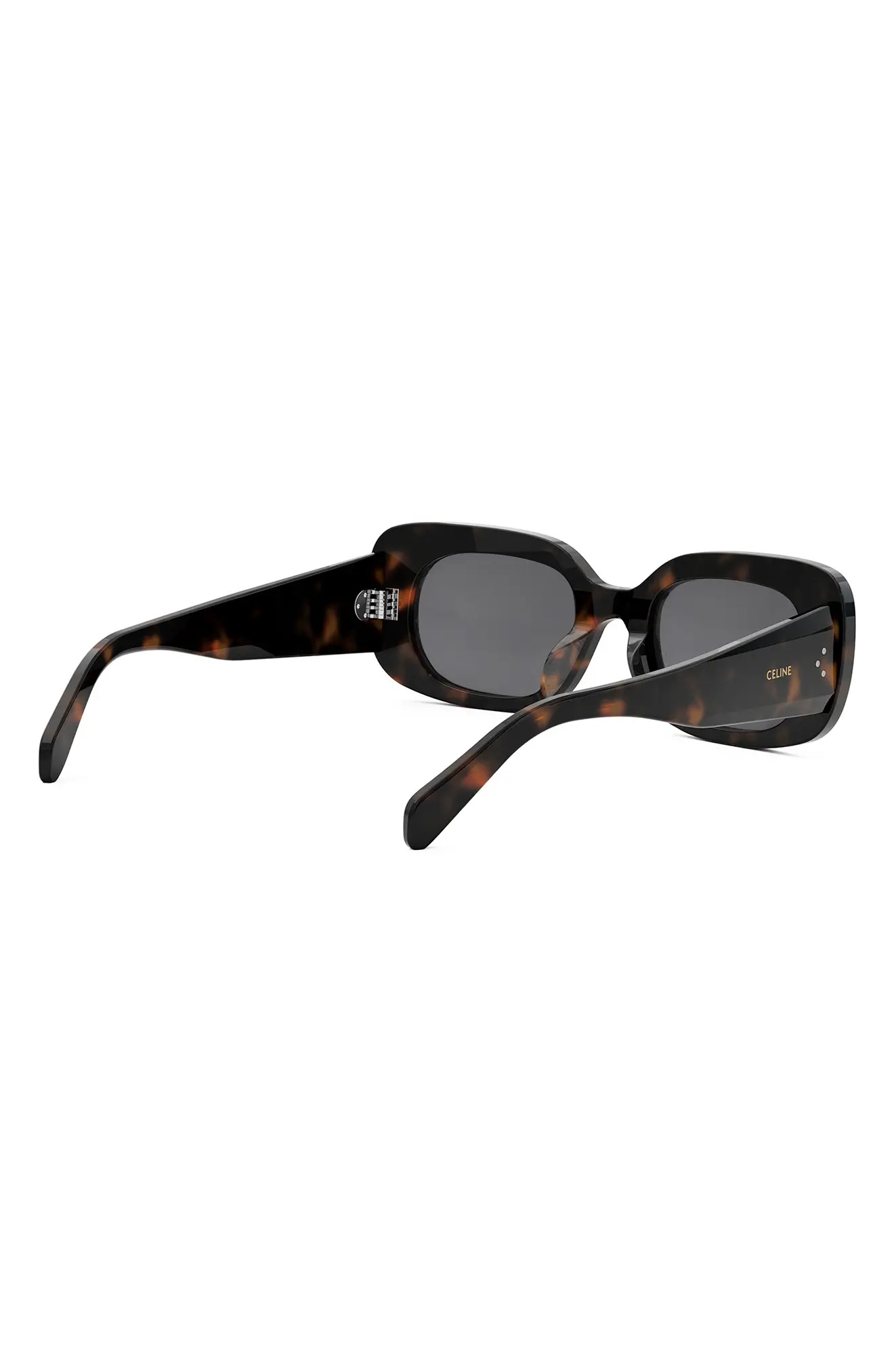 Bold 3 Dots 51mm Rectangular Sunglasses in Dark Havana /Smoke - 6