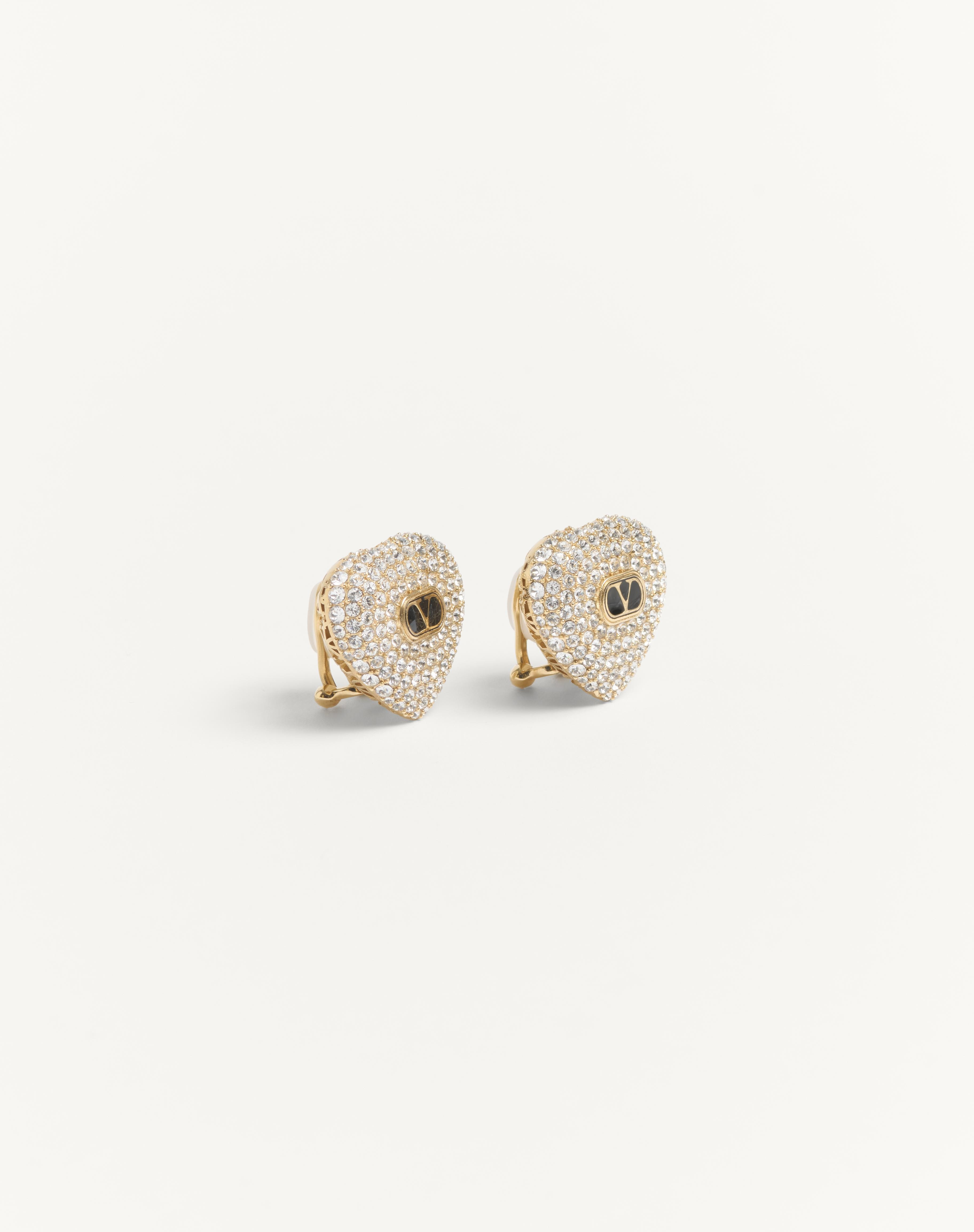 COEUR ROYAL METAL, ENAMEL AND SWAROVSKI® CRYSTAL EARRINGS - 2