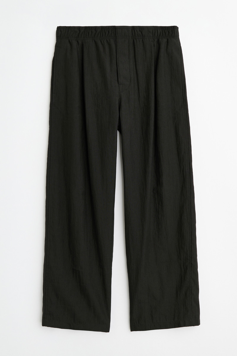 Leisure Trouser Soot Black Techflax 1