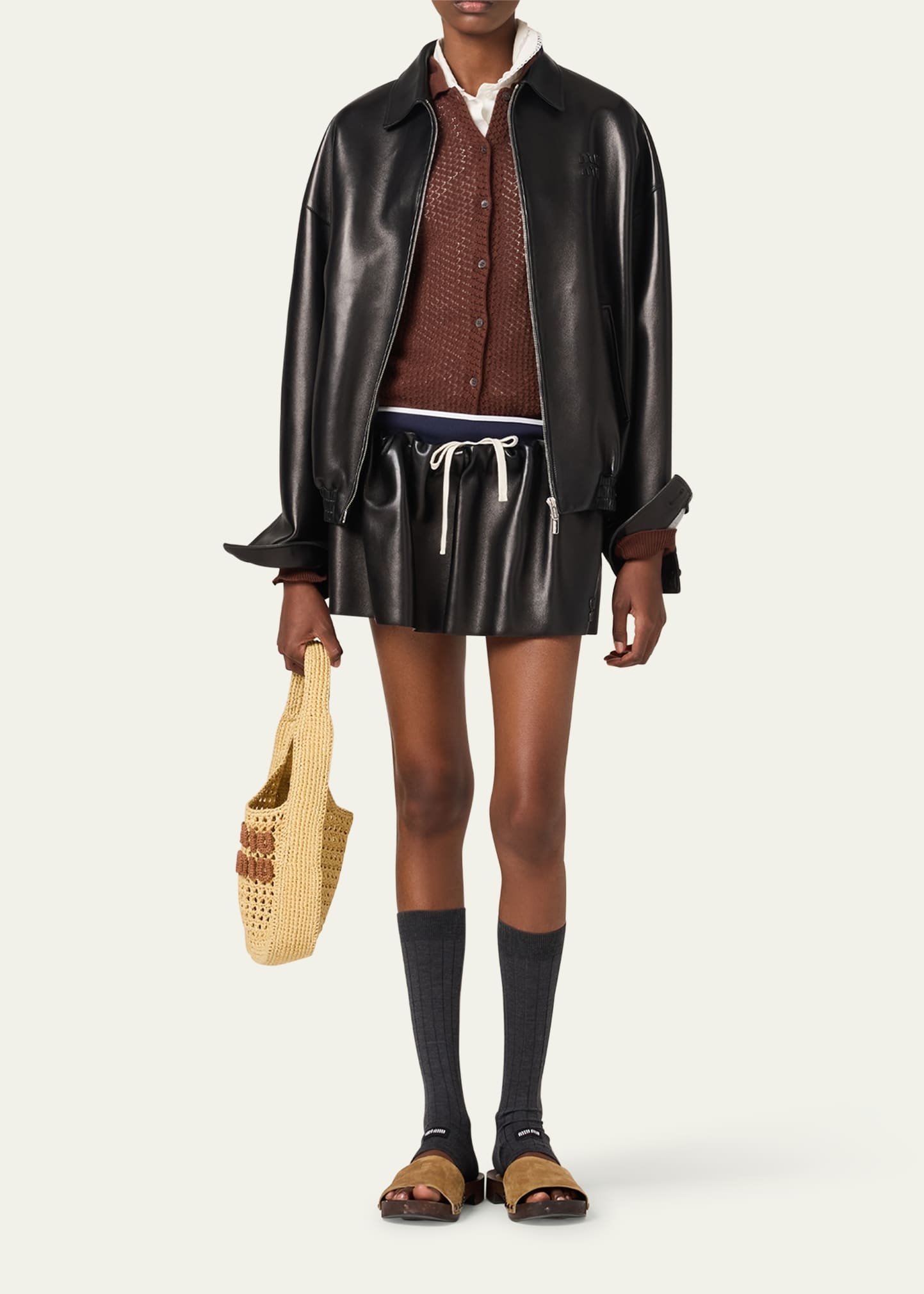 Plonge Nappa Leather Bomber Jacket - 2