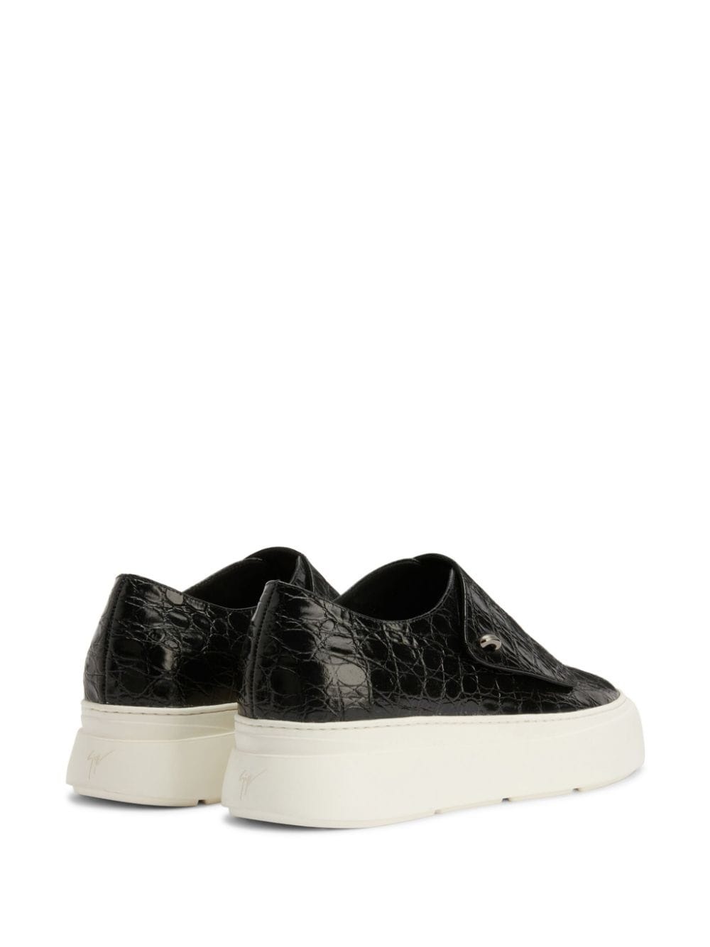 Mike crocodile-embossed sneakers - 3