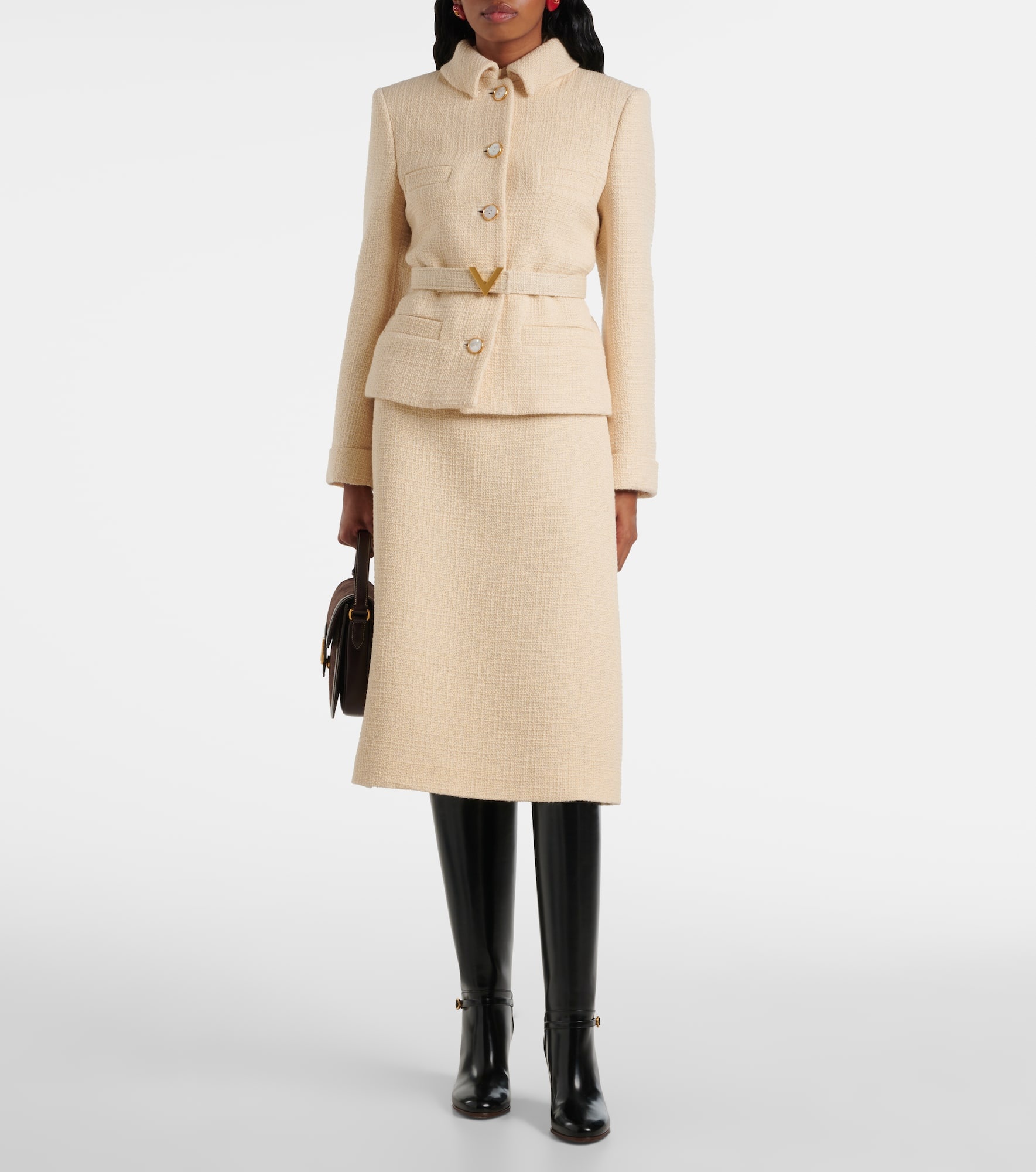 Wool-blend tweed jacket - 2