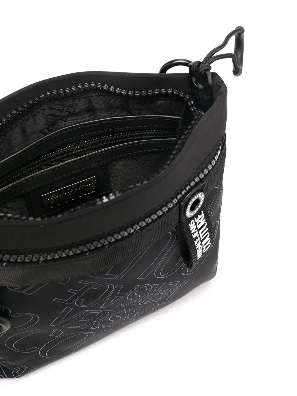 logo print messenger bag - 5