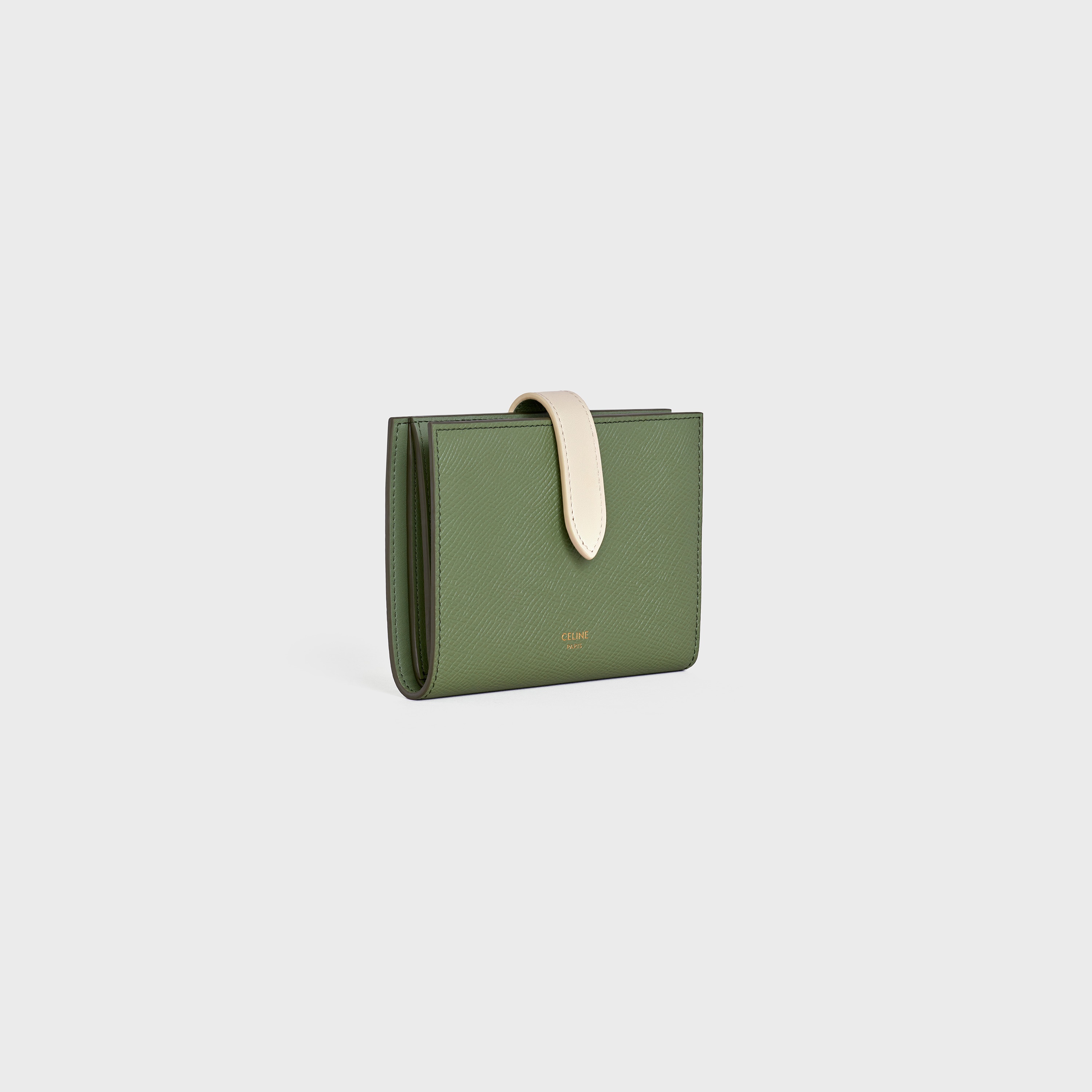 MEDIUM STRAP WALLET IN BICOLOUR GRAINED CALFSKIN - 2