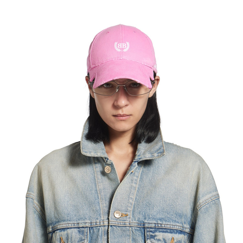 Laurel Classic  Cap in Baby Pink/white 5